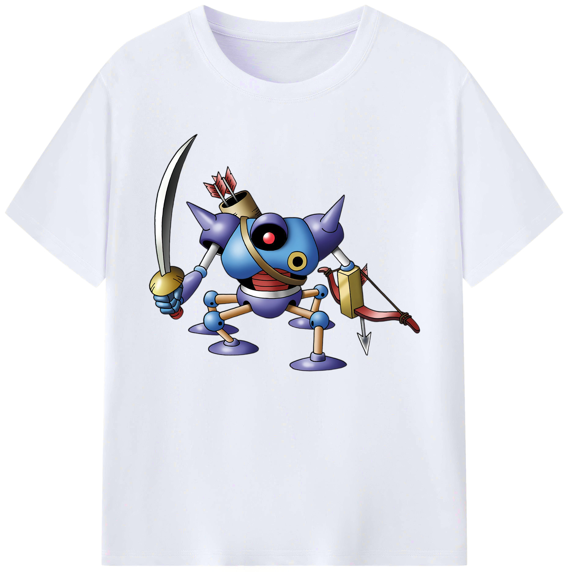 （画像用） ドラゴンクエスト Doragon Kuesuto Dragon Quest 綿100％ メンズ半袖Tシャツ｜肌触りやわらか＆通気性