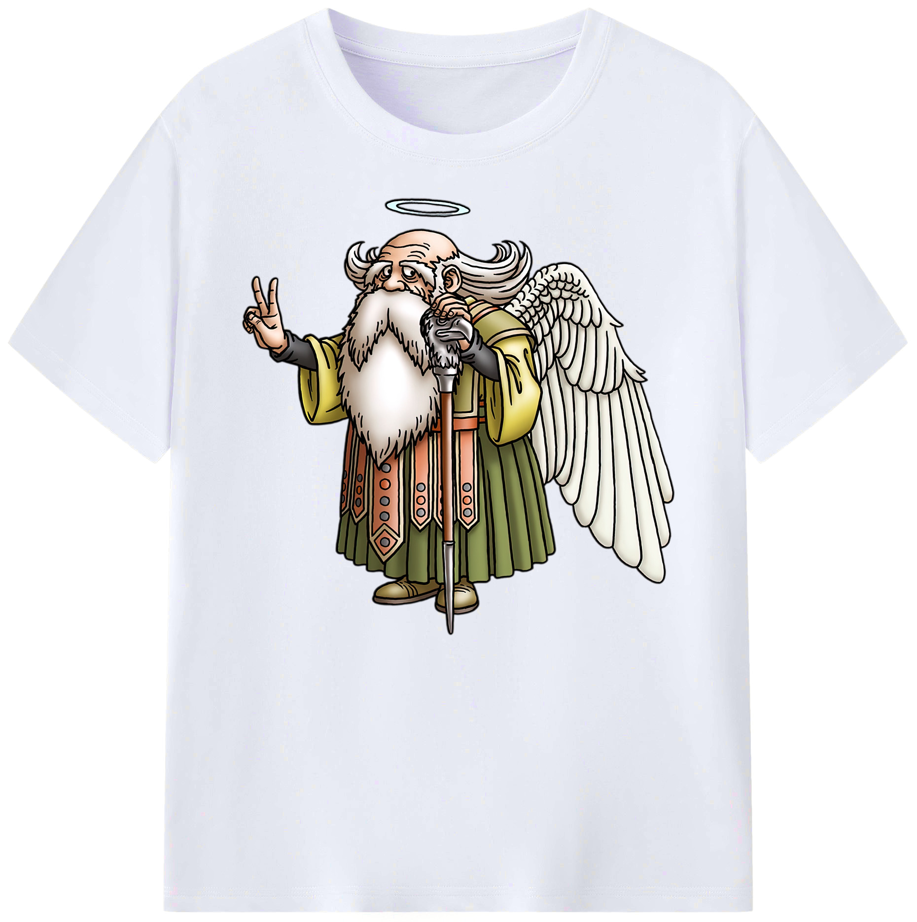 （画像用） ドラゴンクエスト Doragon Kuesuto Dragon Quest 綿100％ メンズ半袖Tシャツ｜肌触りやわらか＆通気性