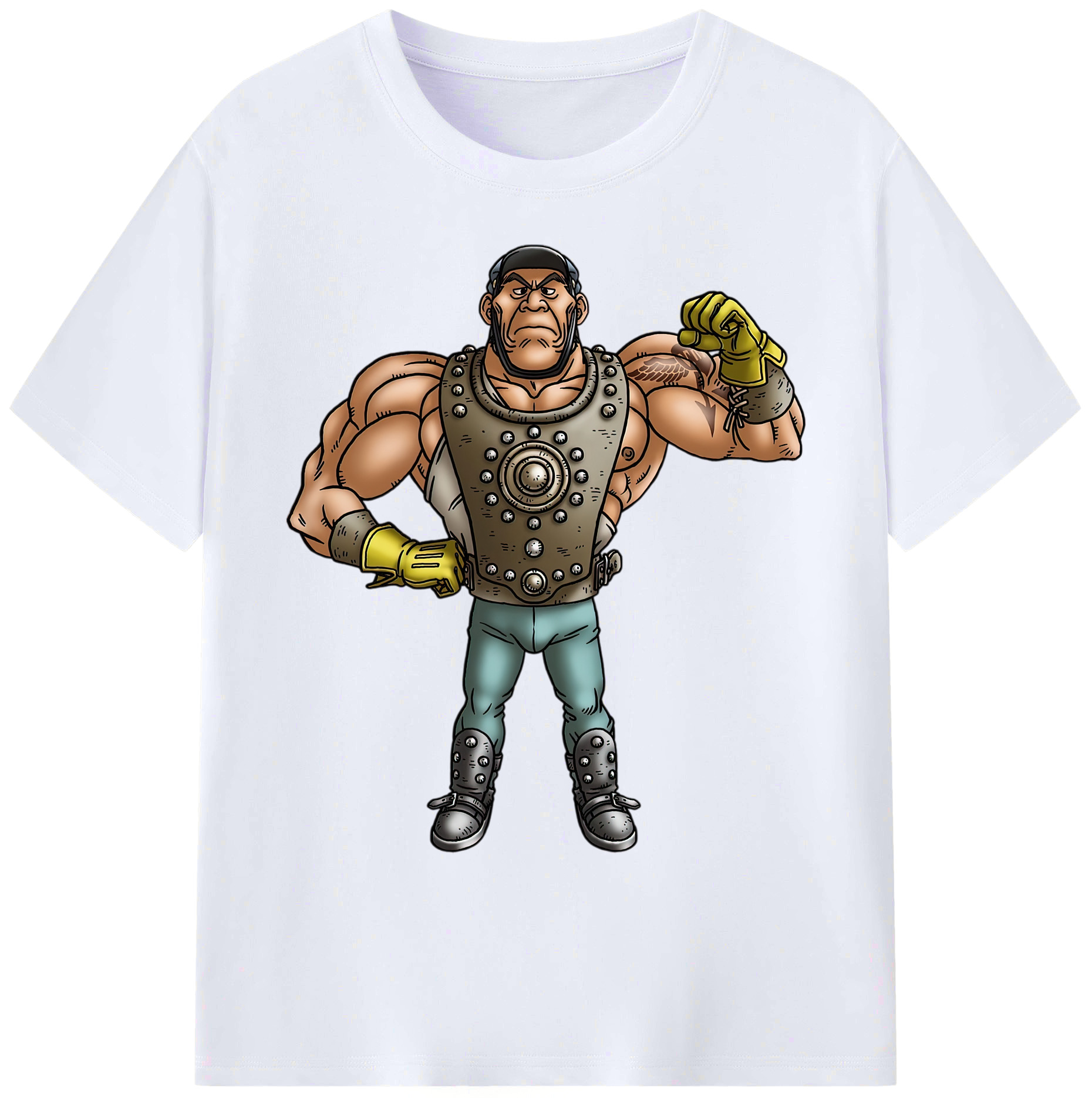 （画像用） ドラゴンクエスト Doragon Kuesuto Dragon Quest 綿100％ メンズ半袖Tシャツ｜肌触りやわらか＆通気性