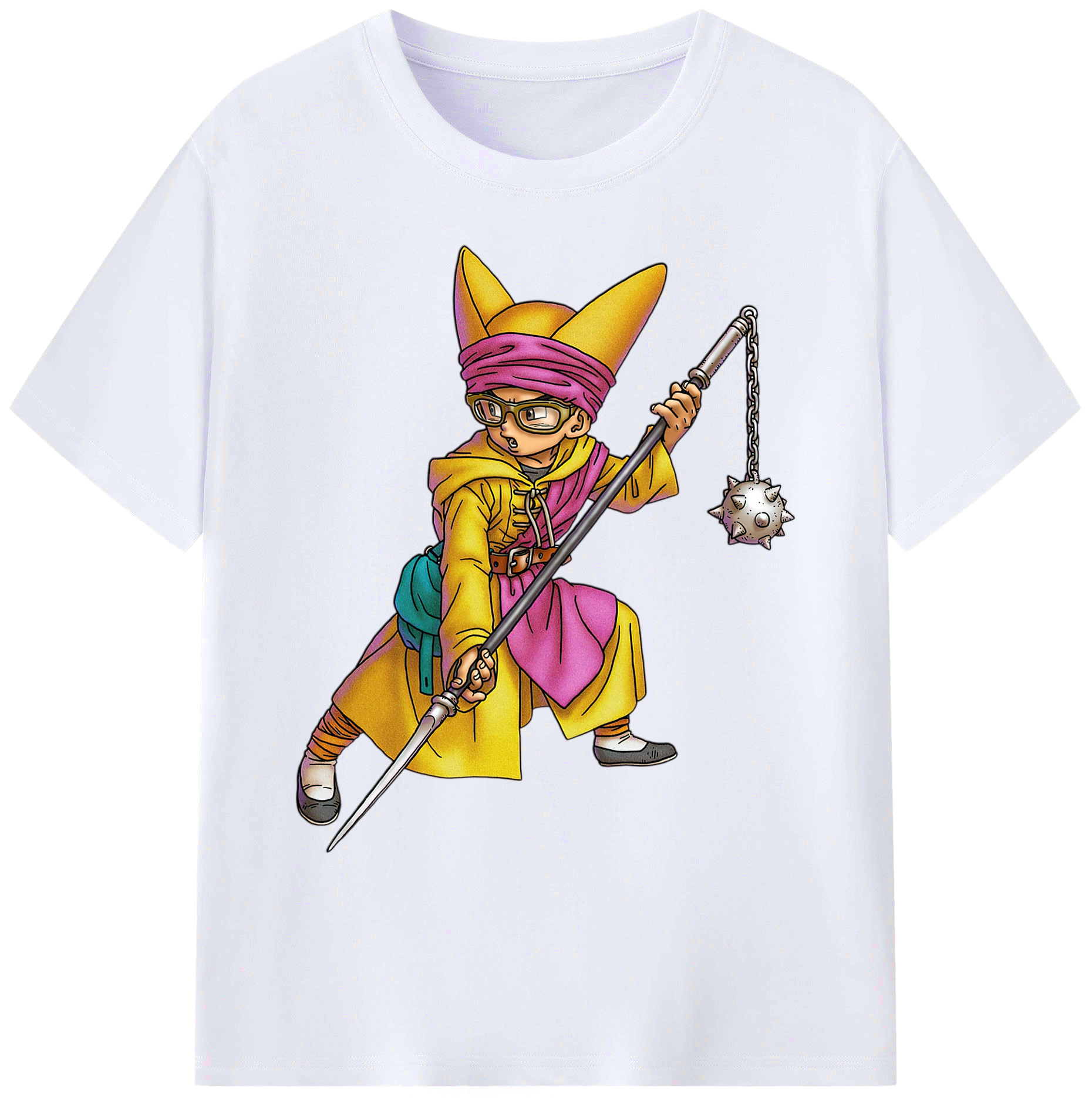 （画像用） ドラゴンクエスト Doragon Kuesuto Dragon Quest 綿100％ メンズ半袖Tシャツ｜肌触りやわらか＆通気性