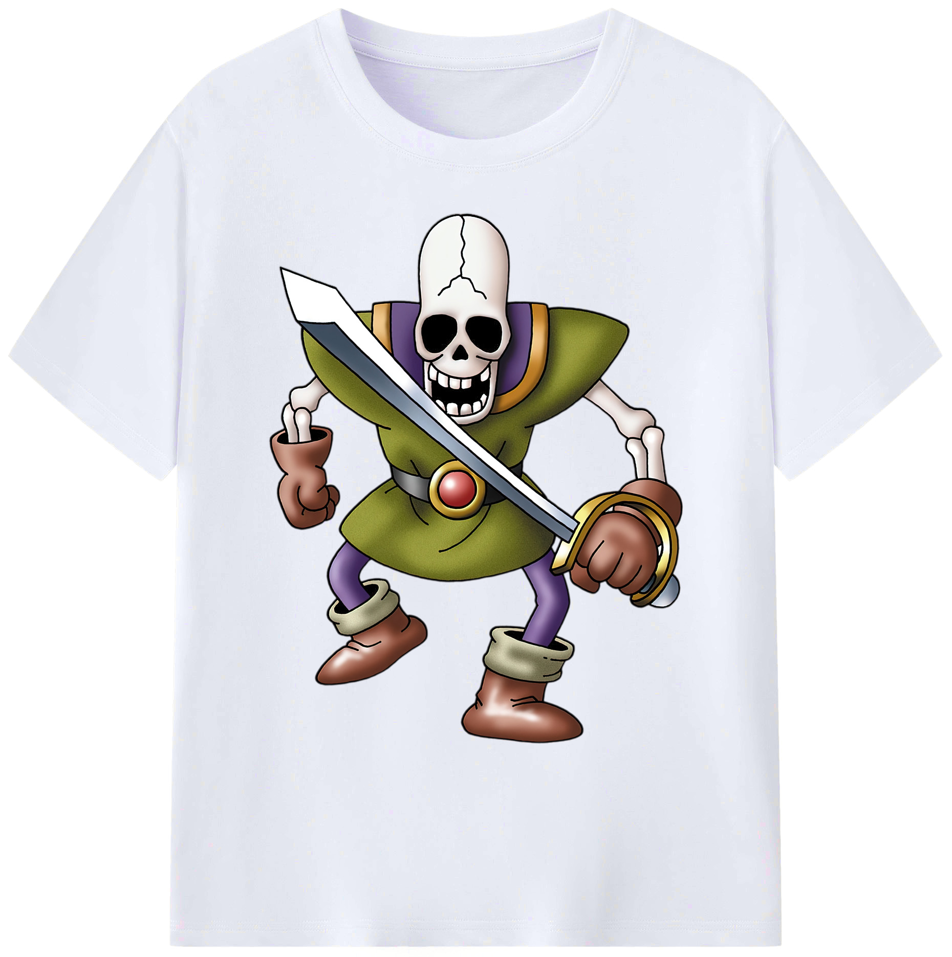 （画像用） ドラゴンクエスト Doragon Kuesuto Dragon Quest 綿100％ メンズ半袖Tシャツ｜肌触りやわらか＆通気性