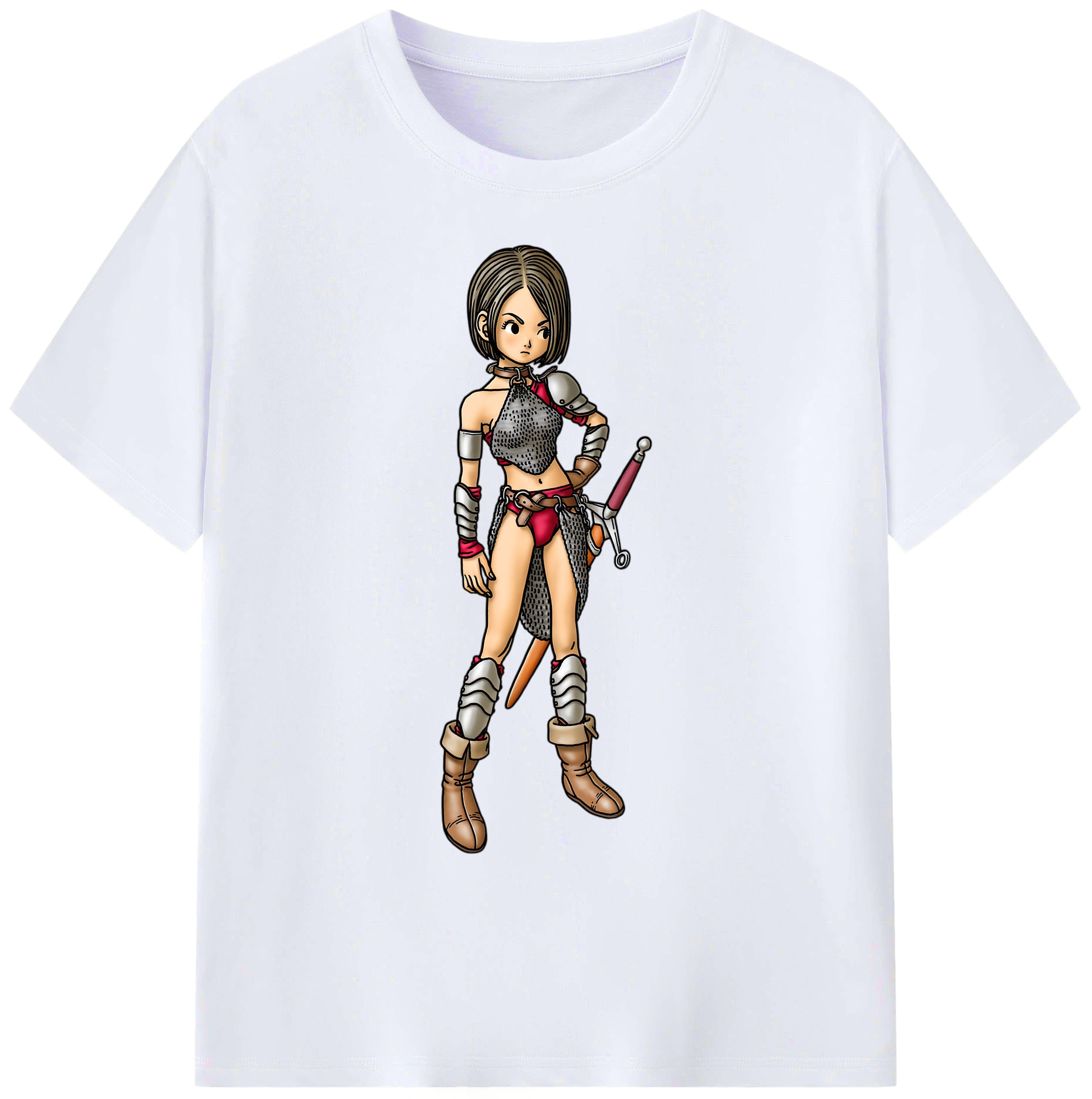 （画像用） ドラゴンクエスト Doragon Kuesuto Dragon Quest 綿100％ メンズ半袖Tシャツ｜肌触りやわらか＆通気性