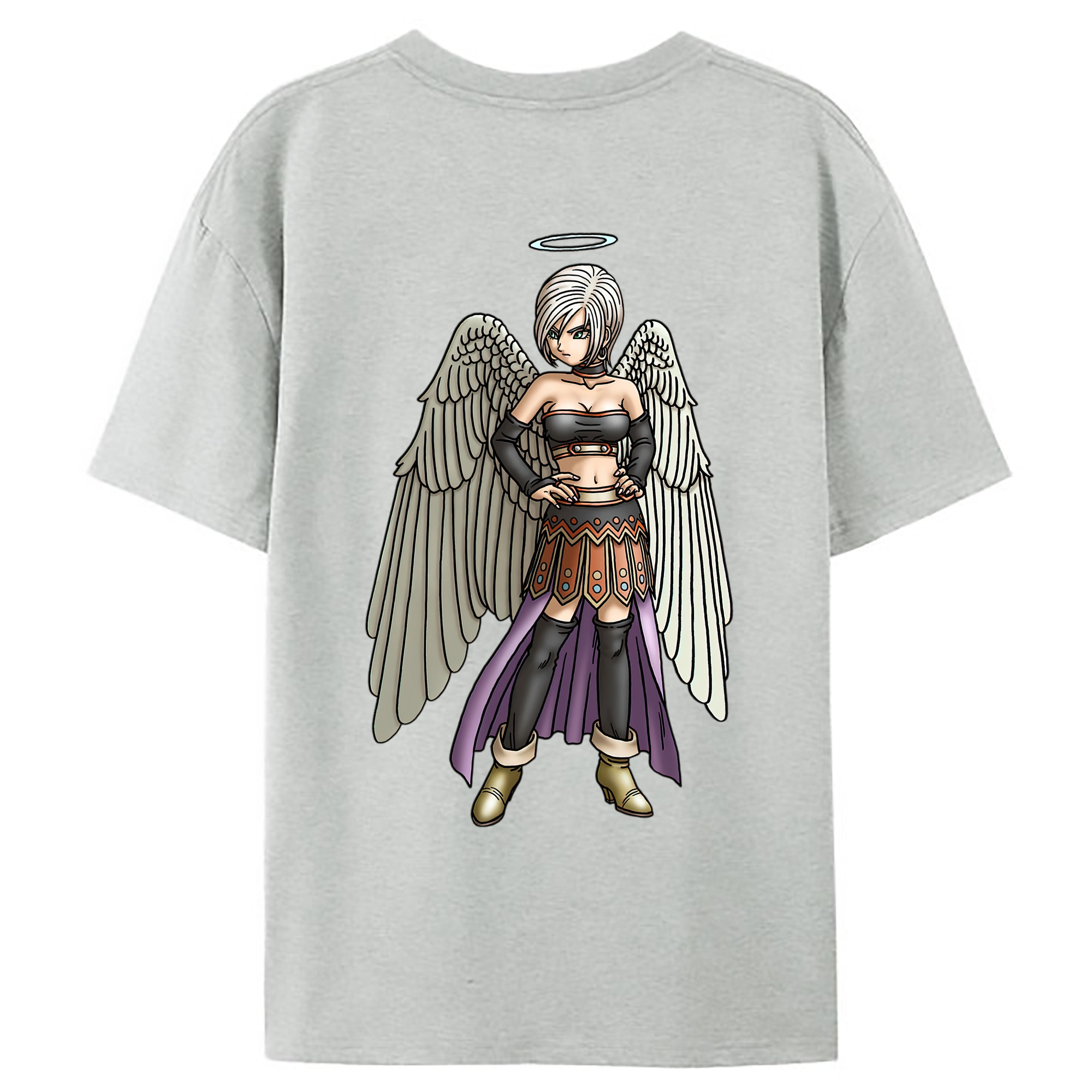 （画像用） ドラゴンクエスト Doragon Kuesuto Dragon Quest レディース半袖Tシャツ(バックプリント)