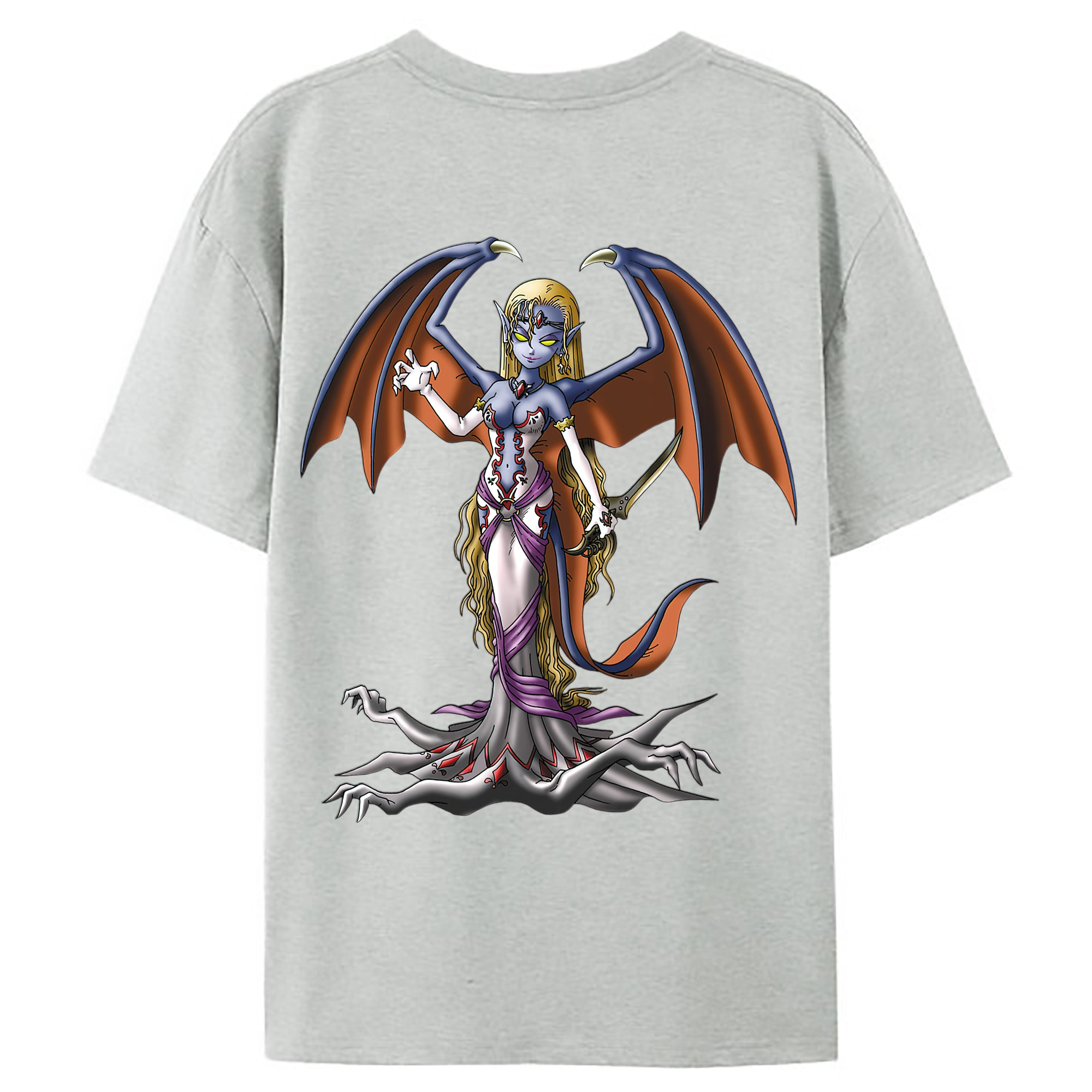 （画像用） ドラゴンクエスト Doragon Kuesuto Dragon Quest レディース半袖Tシャツ(バックプリント)