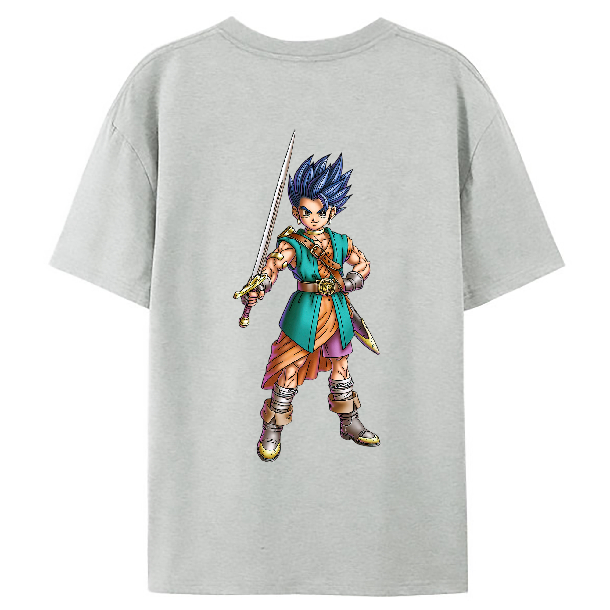 （画像用） ドラゴンクエスト Doragon Kuesuto Dragon Quest レディース半袖Tシャツ(バックプリント)