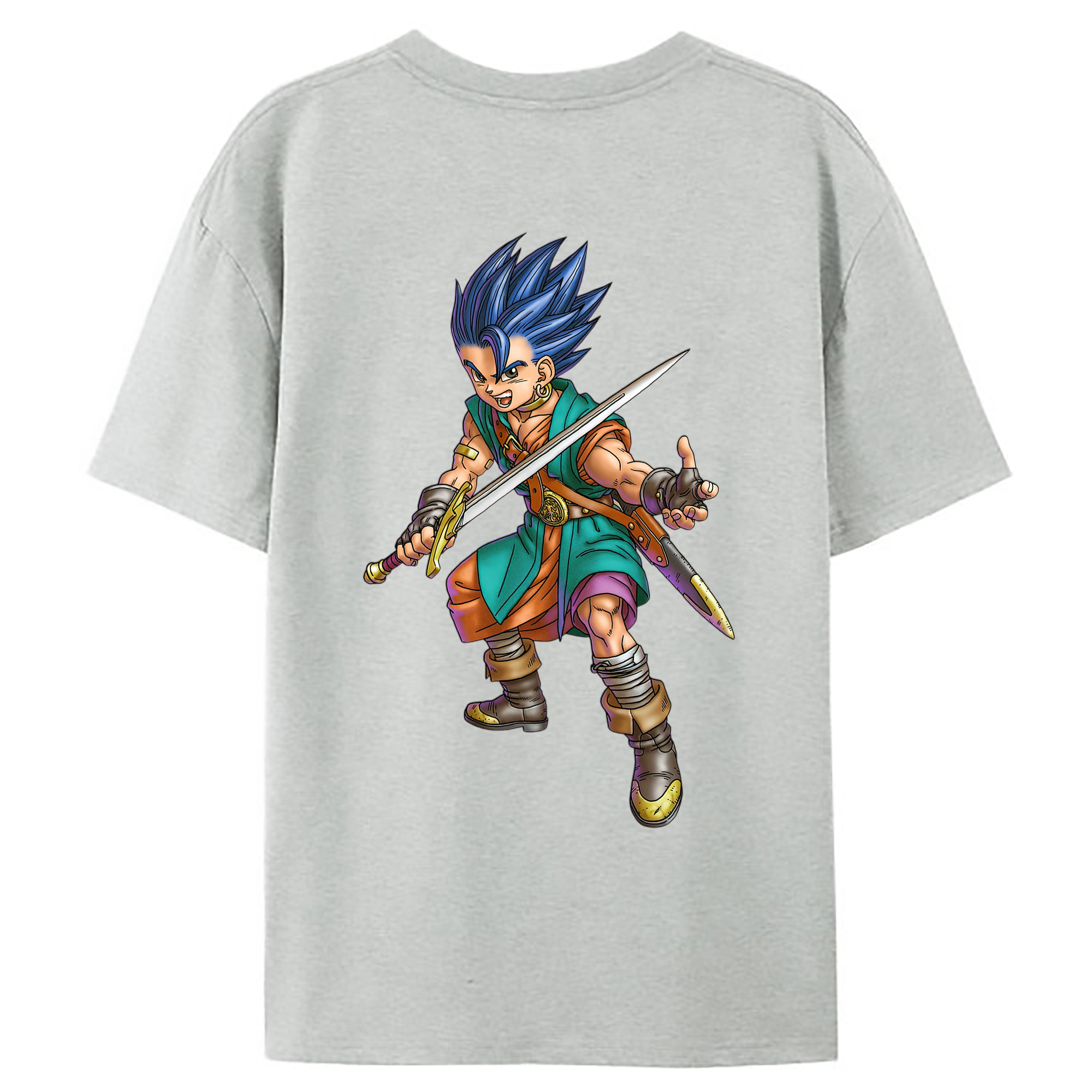 （画像用） ドラゴンクエスト Doragon Kuesuto Dragon Quest レディース半袖Tシャツ(バックプリント)