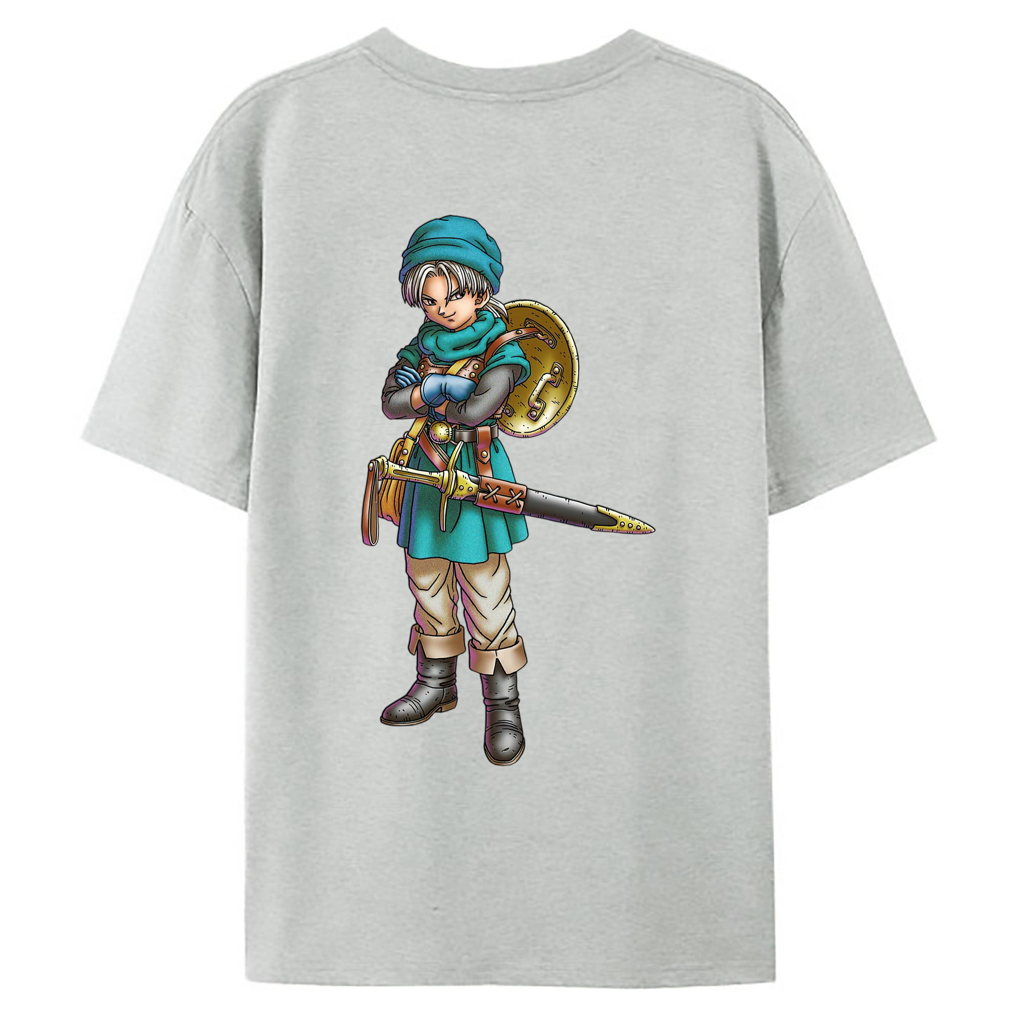 （画像用） ドラゴンクエスト Doragon Kuesuto Dragon Quest レディース半袖Tシャツ(バックプリント)