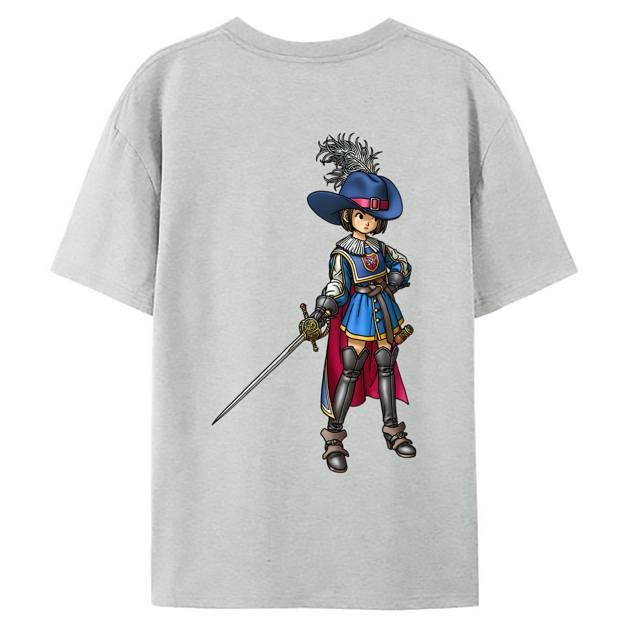 （画像用） ドラゴンクエスト Doragon Kuesuto Dragon Quest レディース半袖Tシャツ(バックプリント)