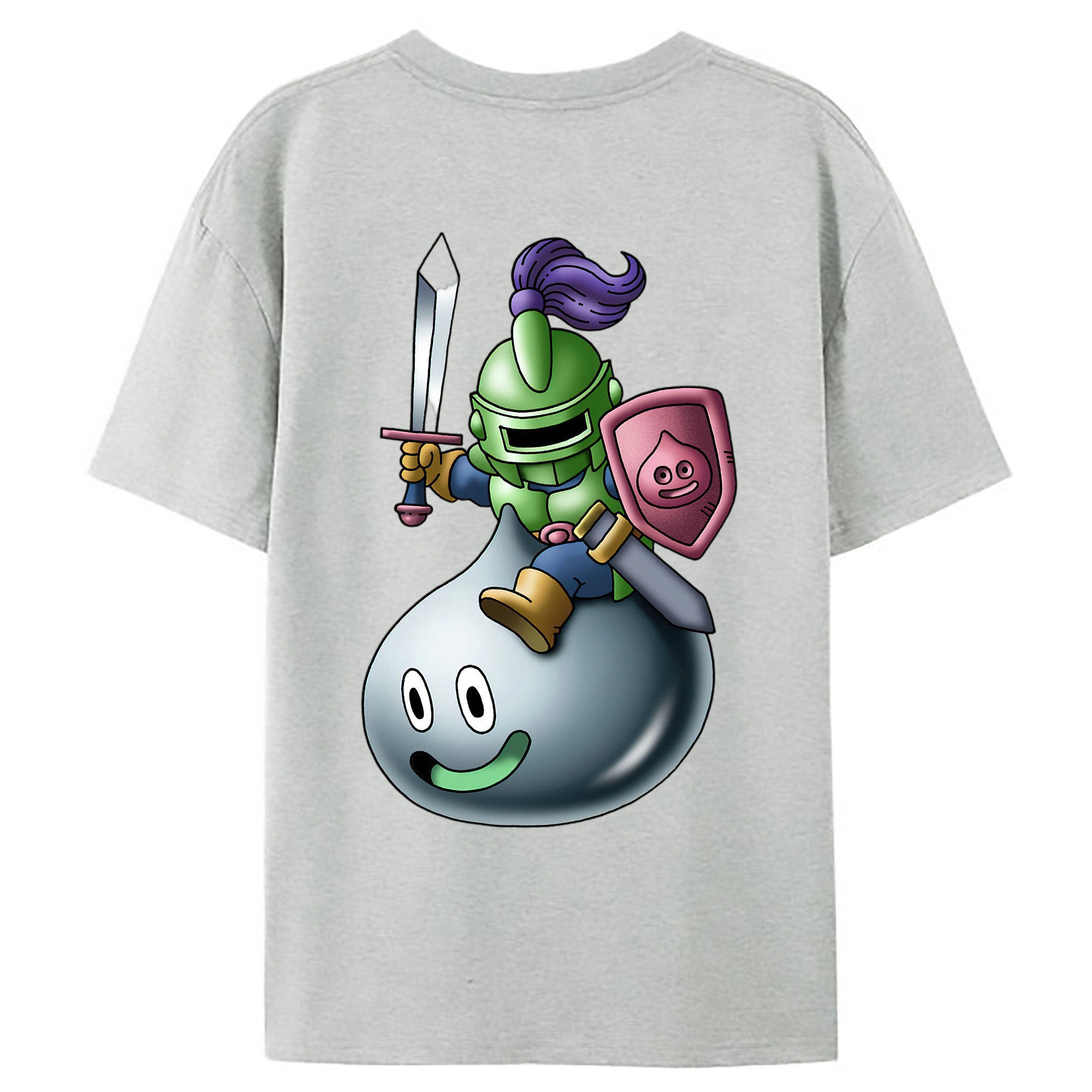 （画像用） ドラゴンクエスト Doragon Kuesuto Dragon Quest レディース半袖Tシャツ(バックプリント)