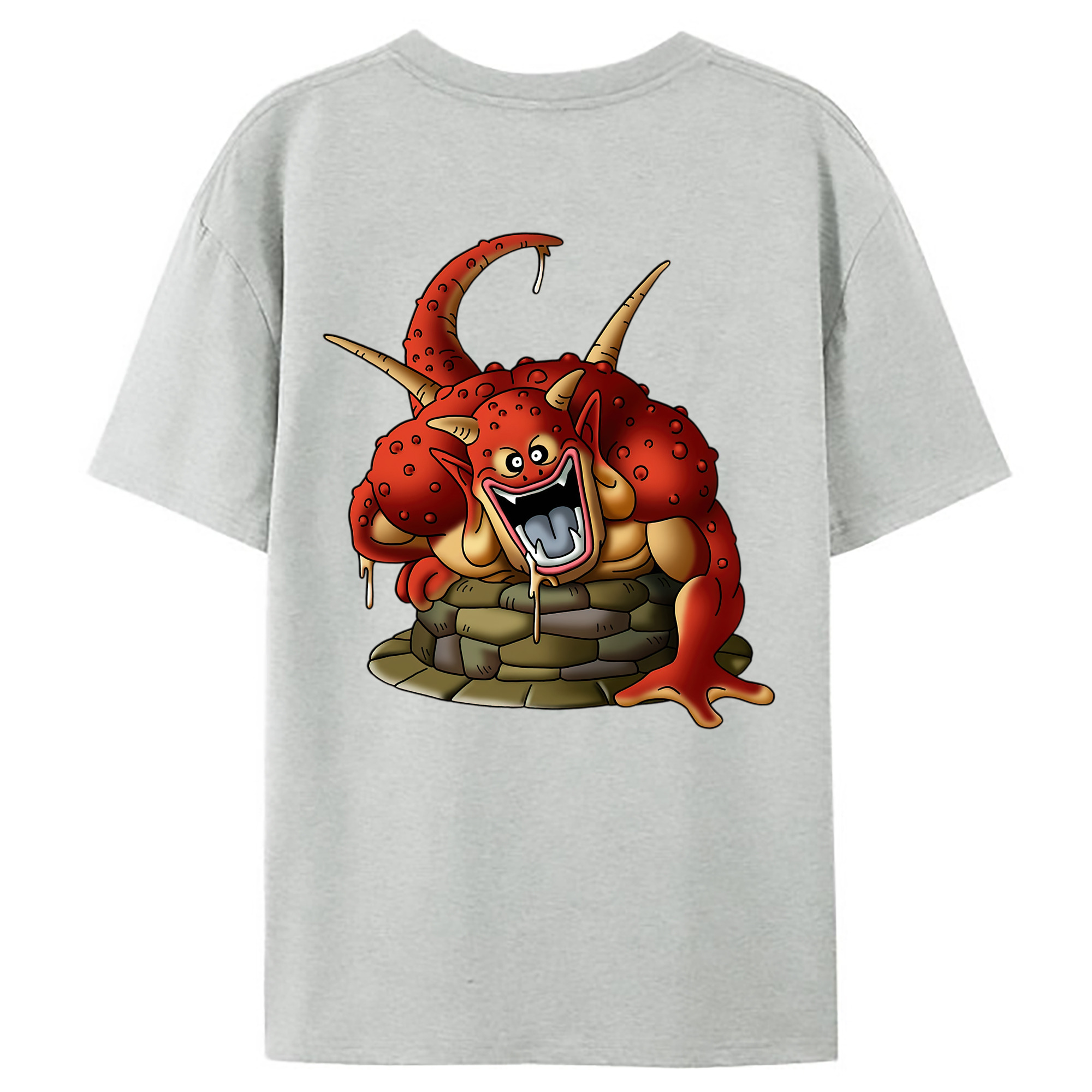 （画像用） ドラゴンクエスト Doragon Kuesuto Dragon Quest レディース半袖Tシャツ(バックプリント)