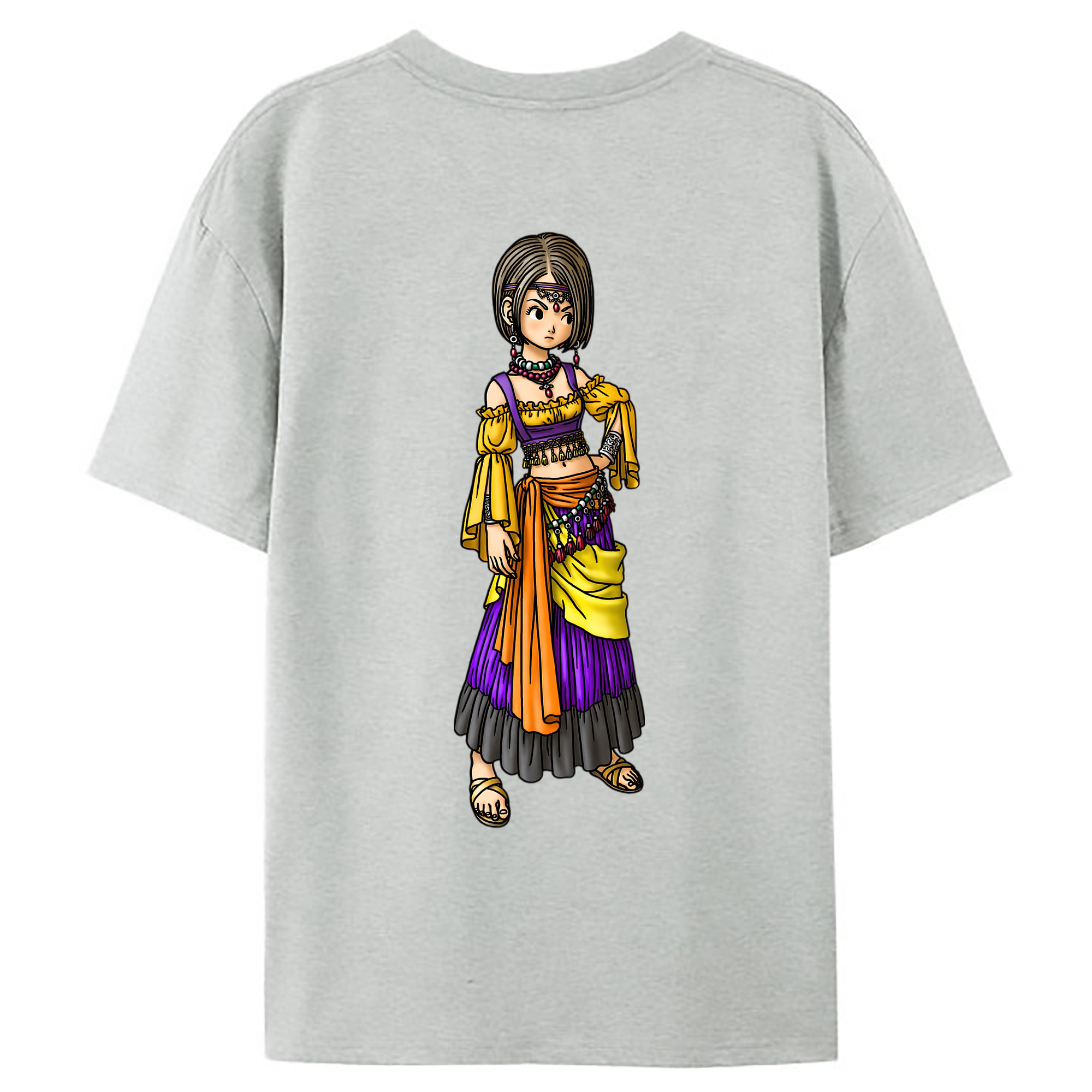 （画像用） ドラゴンクエスト Doragon Kuesuto Dragon Quest レディース半袖Tシャツ(バックプリント)