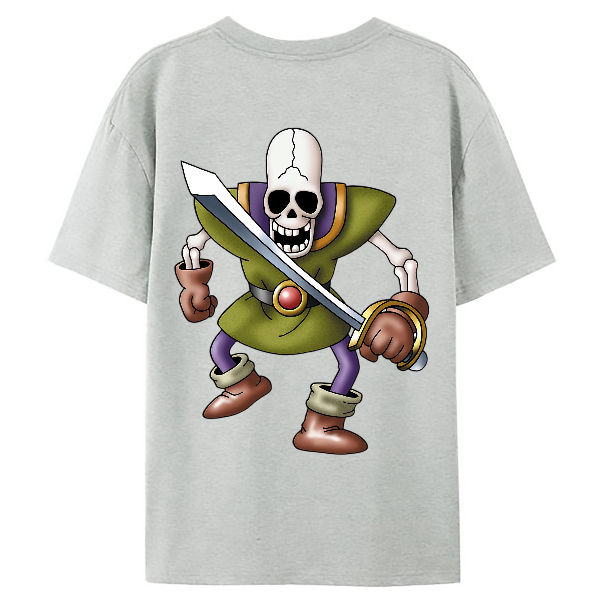 （画像用） ドラゴンクエスト Doragon Kuesuto Dragon Quest レディース半袖Tシャツ(バックプリント)
