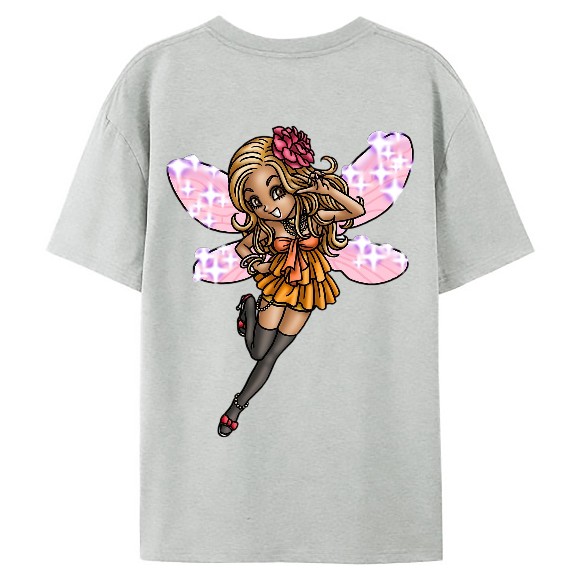 （画像用） ドラゴンクエスト Doragon Kuesuto Dragon Quest レディース半袖Tシャツ(バックプリント)