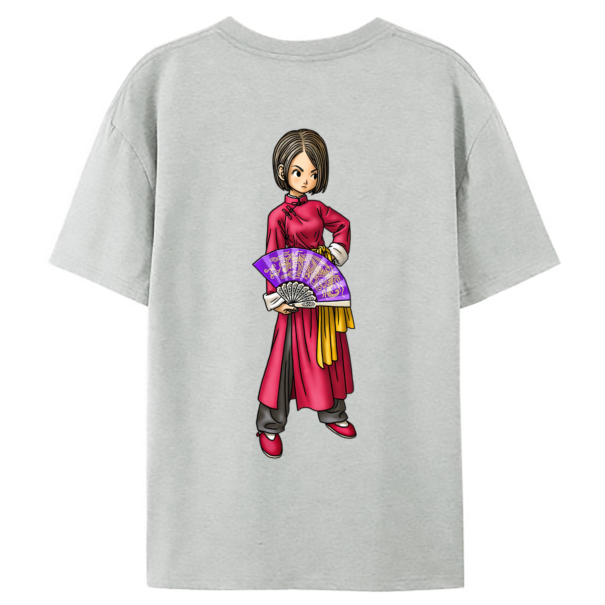 （画像用） ドラゴンクエスト Doragon Kuesuto Dragon Quest レディース半袖Tシャツ(バックプリント)