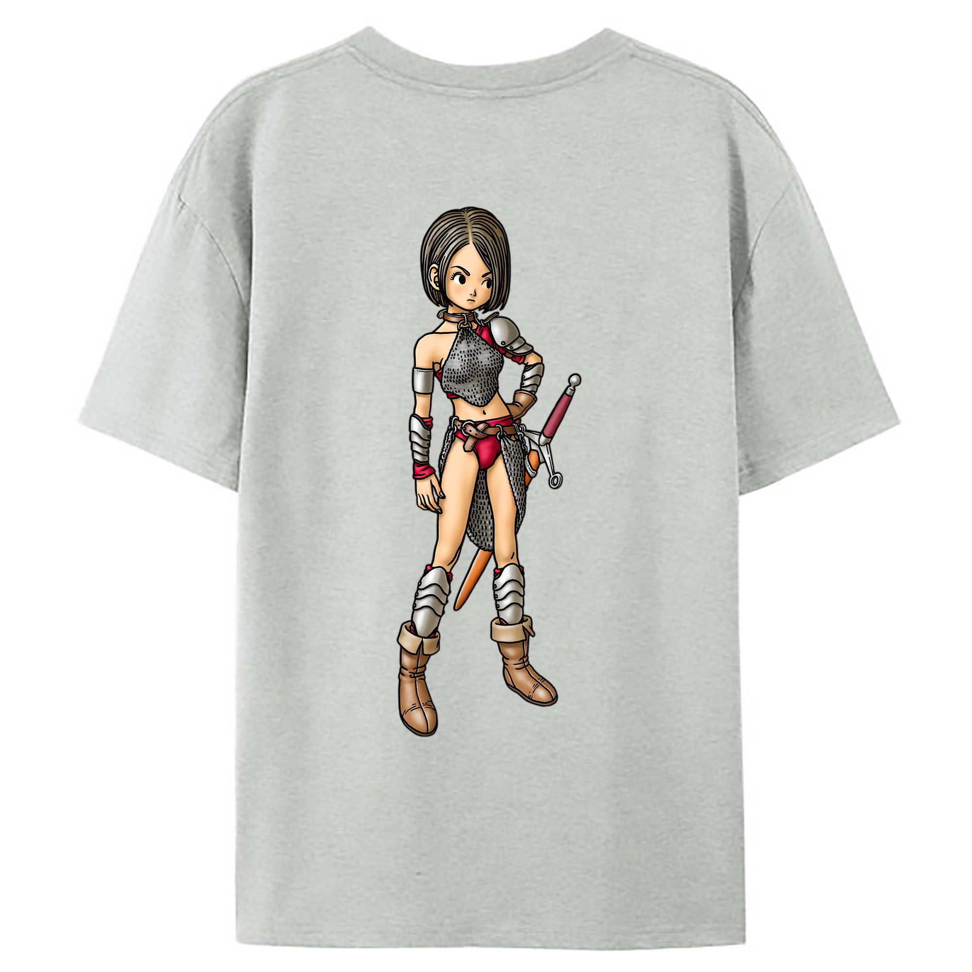 （画像用） ドラゴンクエスト Doragon Kuesuto Dragon Quest レディース半袖Tシャツ(バックプリント)