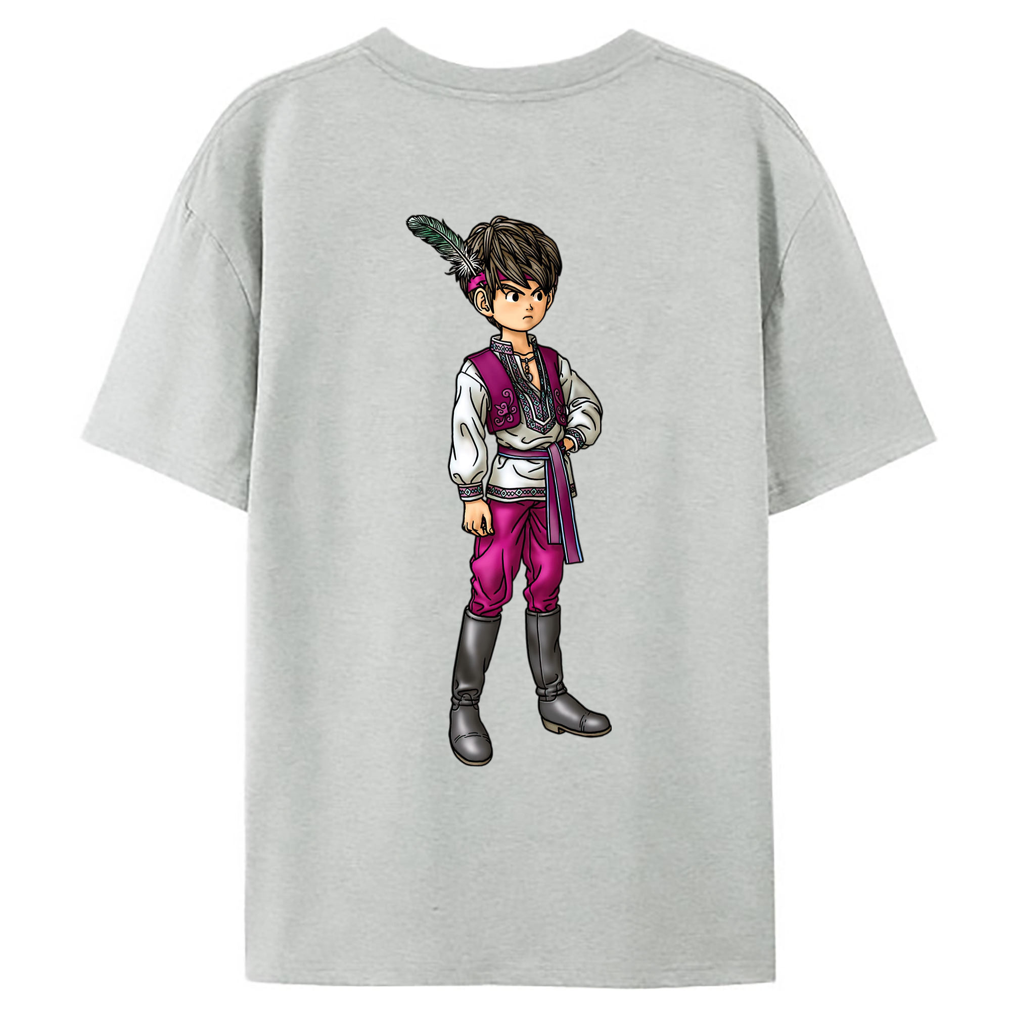 （画像用） ドラゴンクエスト Doragon Kuesuto Dragon Quest レディース半袖Tシャツ(バックプリント)