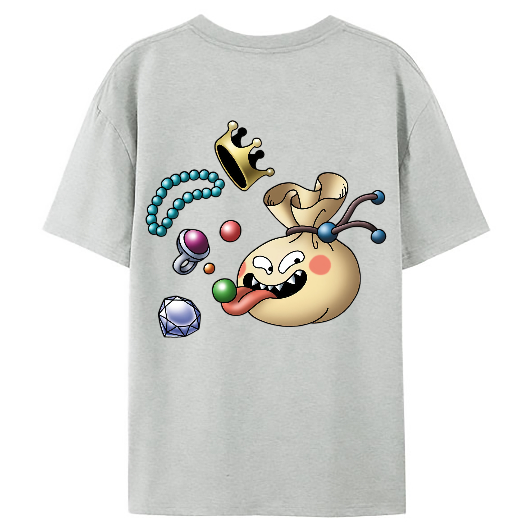 （画像用） ドラゴンクエスト Doragon Kuesuto Dragon Quest レディース半袖Tシャツ(バックプリント)