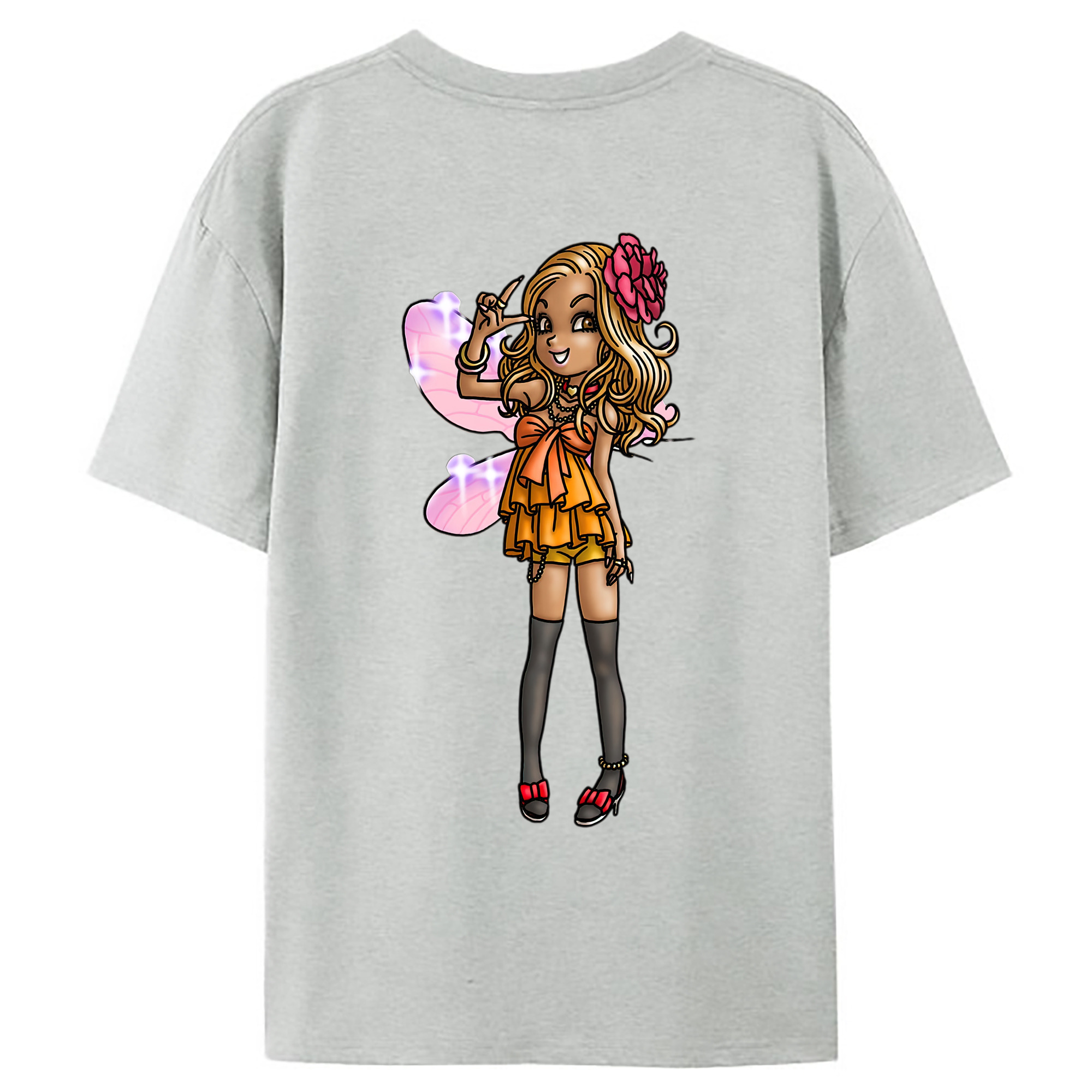 （画像用） ドラゴンクエスト Doragon Kuesuto Dragon Quest レディース半袖Tシャツ(バックプリント)