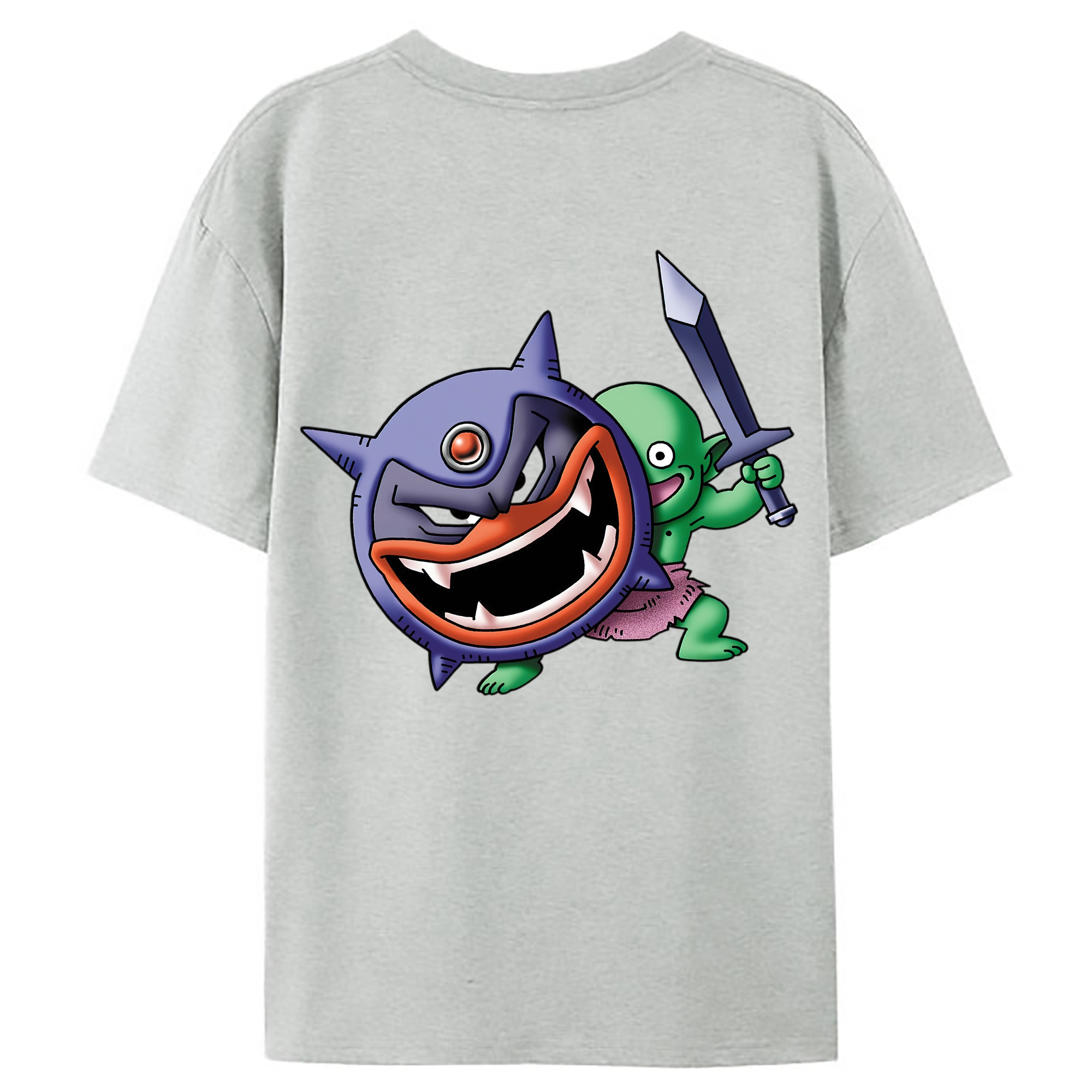（画像用） ドラゴンクエスト Doragon Kuesuto Dragon Quest レディース半袖Tシャツ(バックプリント)