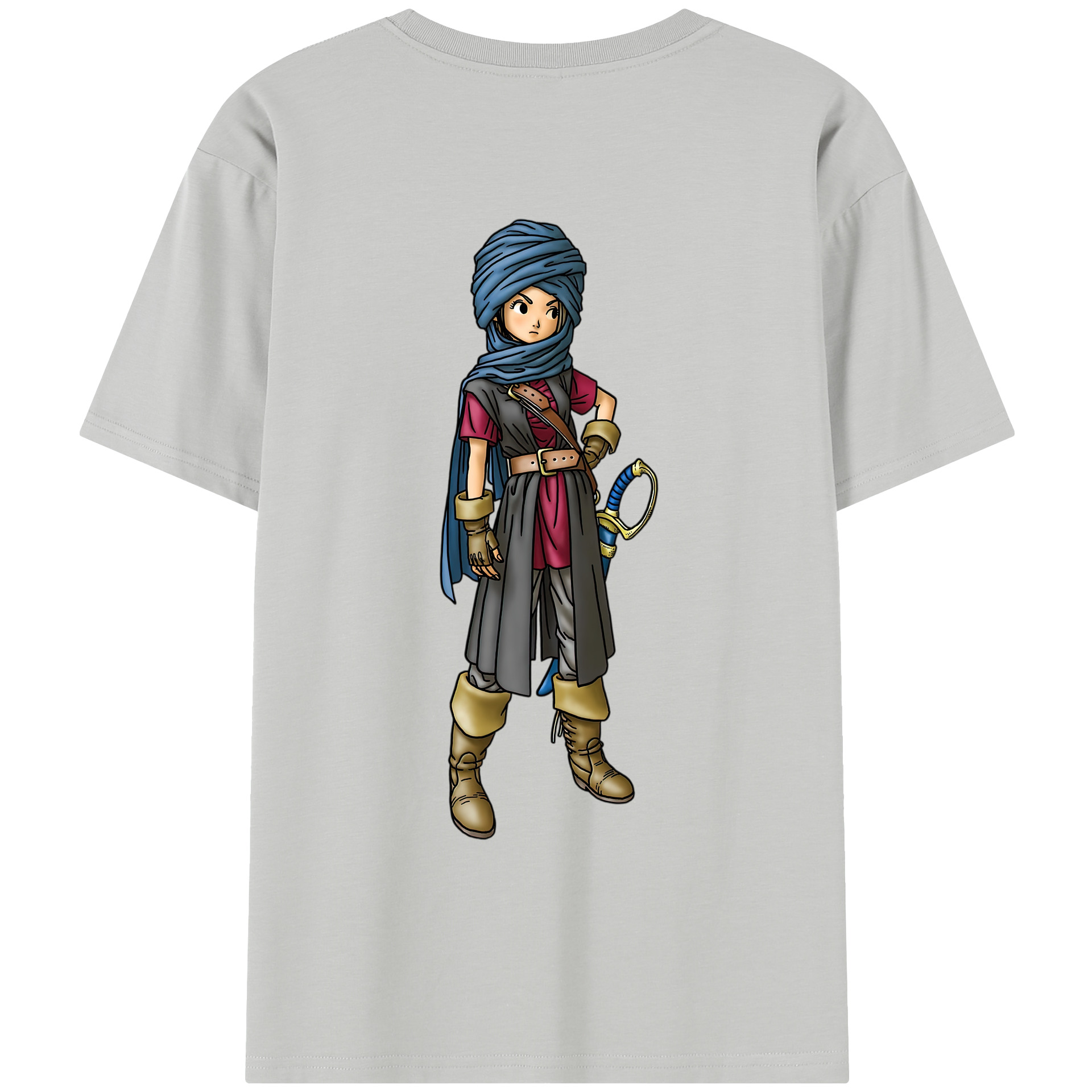 （画像用） ドラゴンクエスト Doragon Kuesuto Dragon Quest レディース半袖Tシャツ(バックプリント)