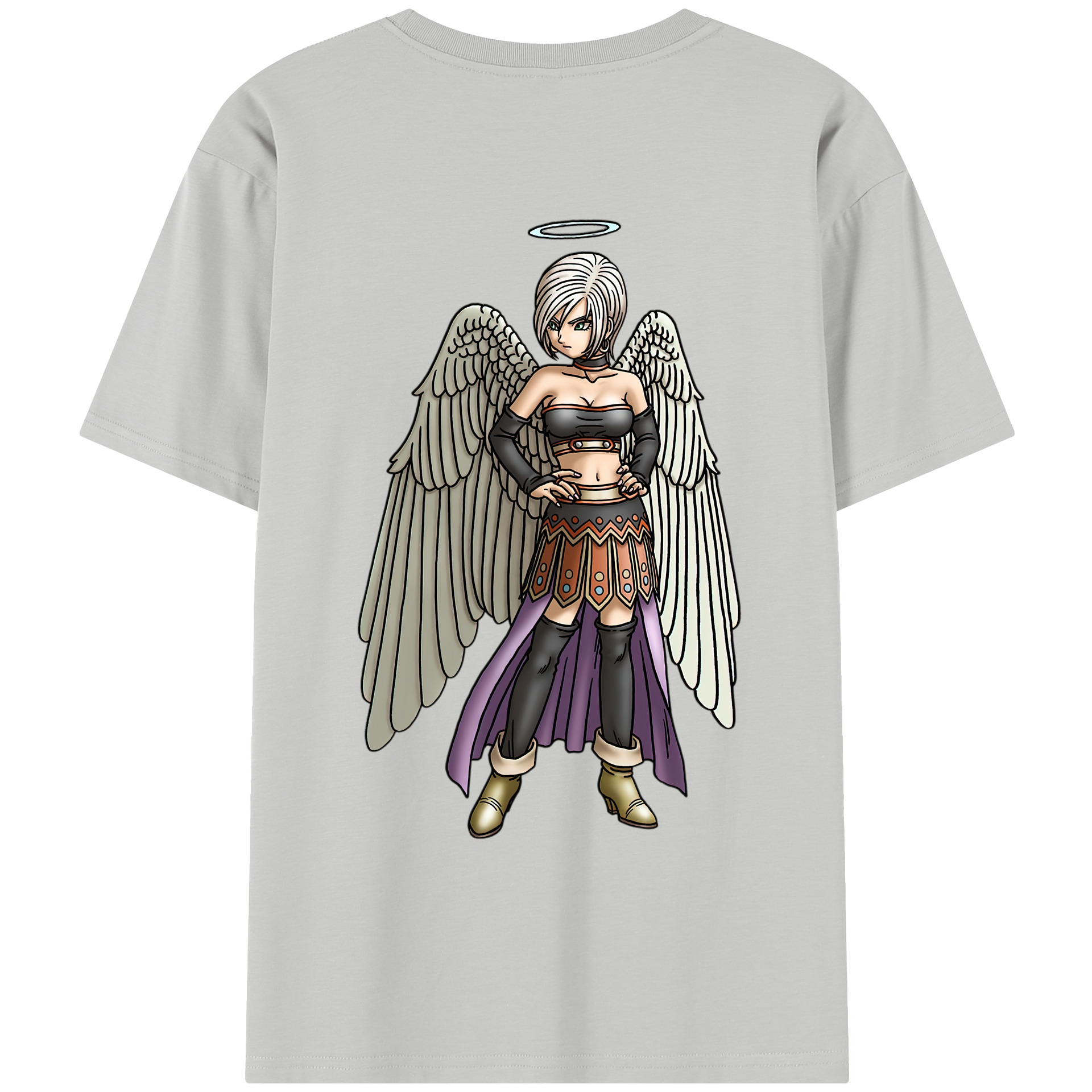 （画像用） ドラゴンクエスト Doragon Kuesuto Dragon Quest レディース半袖Tシャツ(バックプリント)