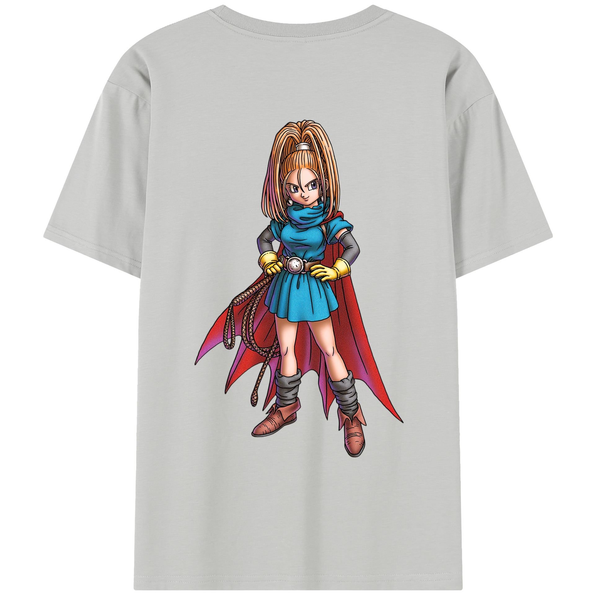 （画像用） ドラゴンクエスト Doragon Kuesuto Dragon Quest レディース半袖Tシャツ(バックプリント)