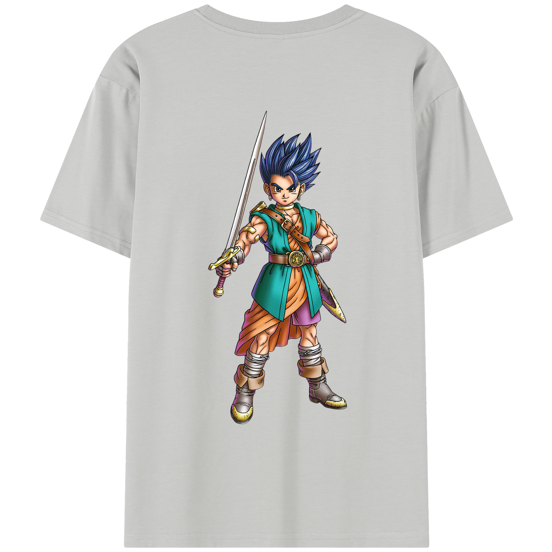 （画像用） ドラゴンクエスト Doragon Kuesuto Dragon Quest レディース半袖Tシャツ(バックプリント)