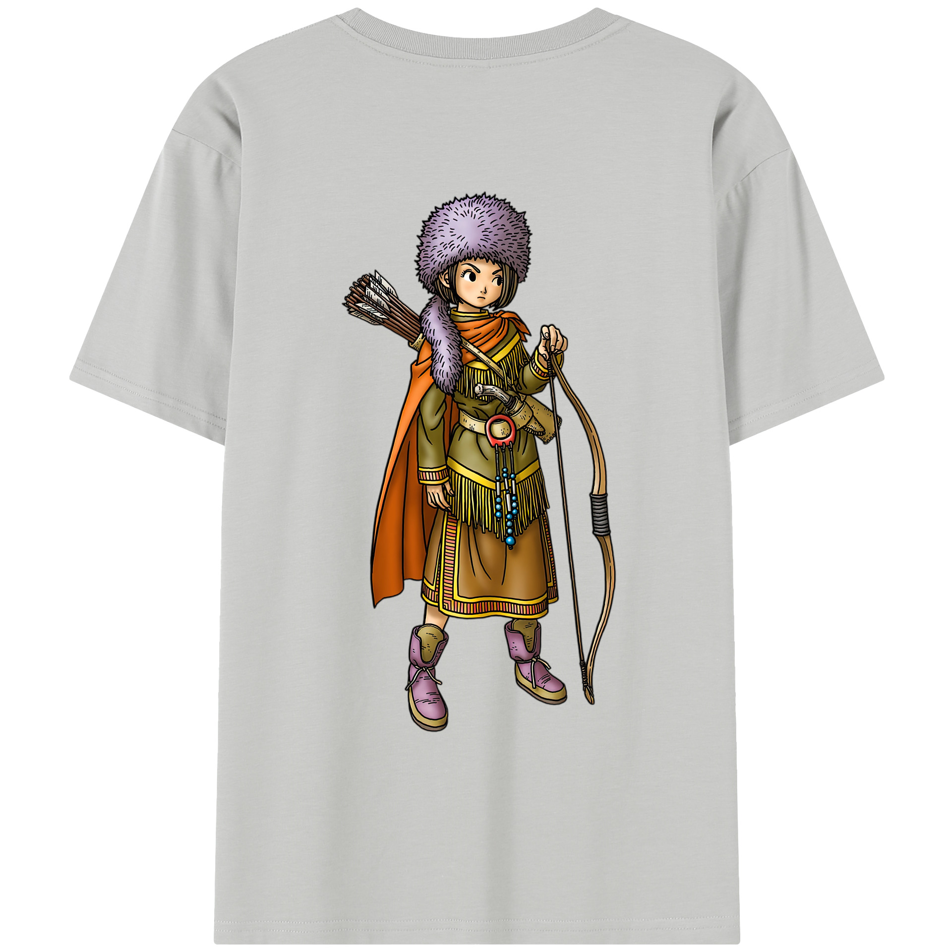 （画像用） ドラゴンクエスト Doragon Kuesuto Dragon Quest レディース半袖Tシャツ(バックプリント)