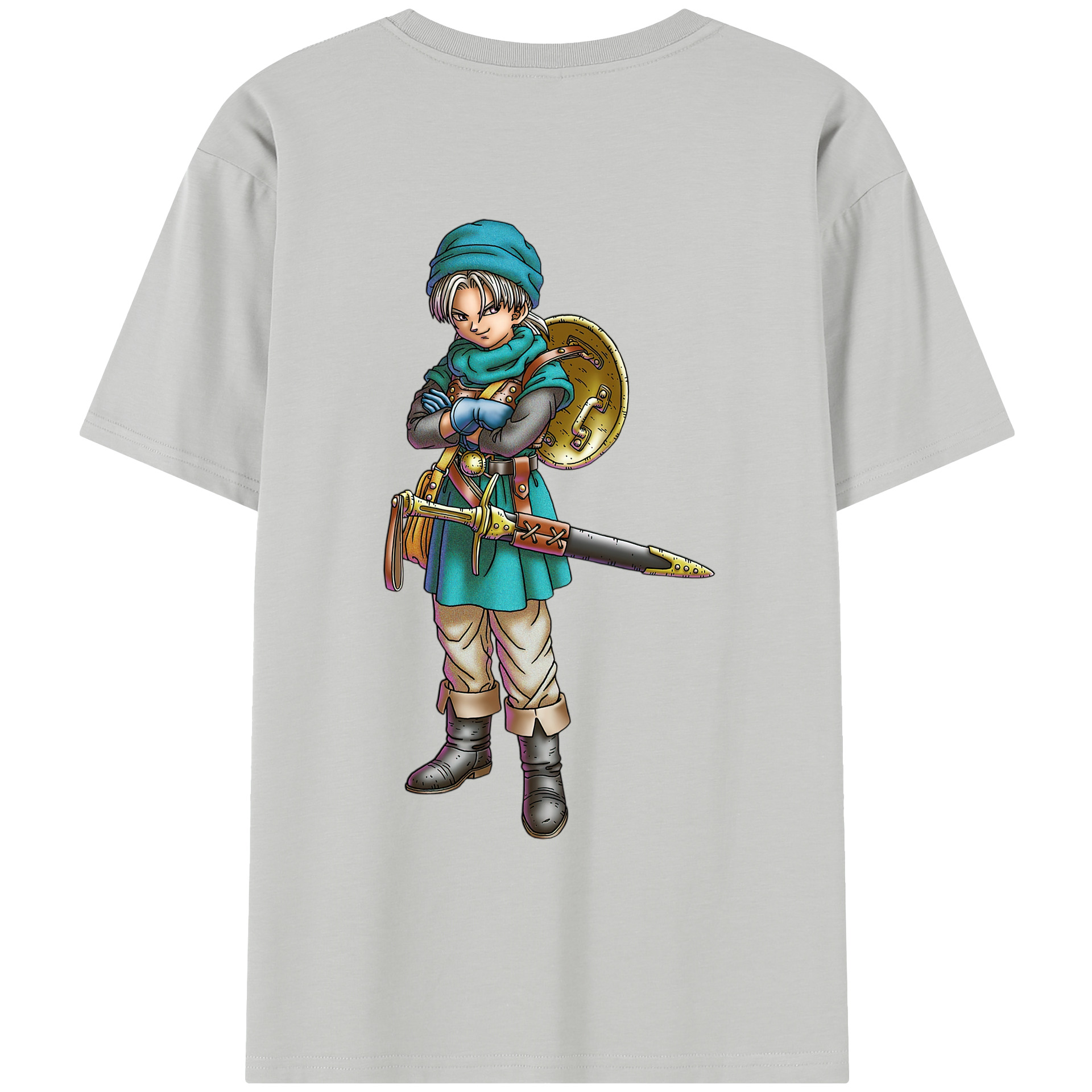 （画像用） ドラゴンクエスト Doragon Kuesuto Dragon Quest レディース半袖Tシャツ(バックプリント)