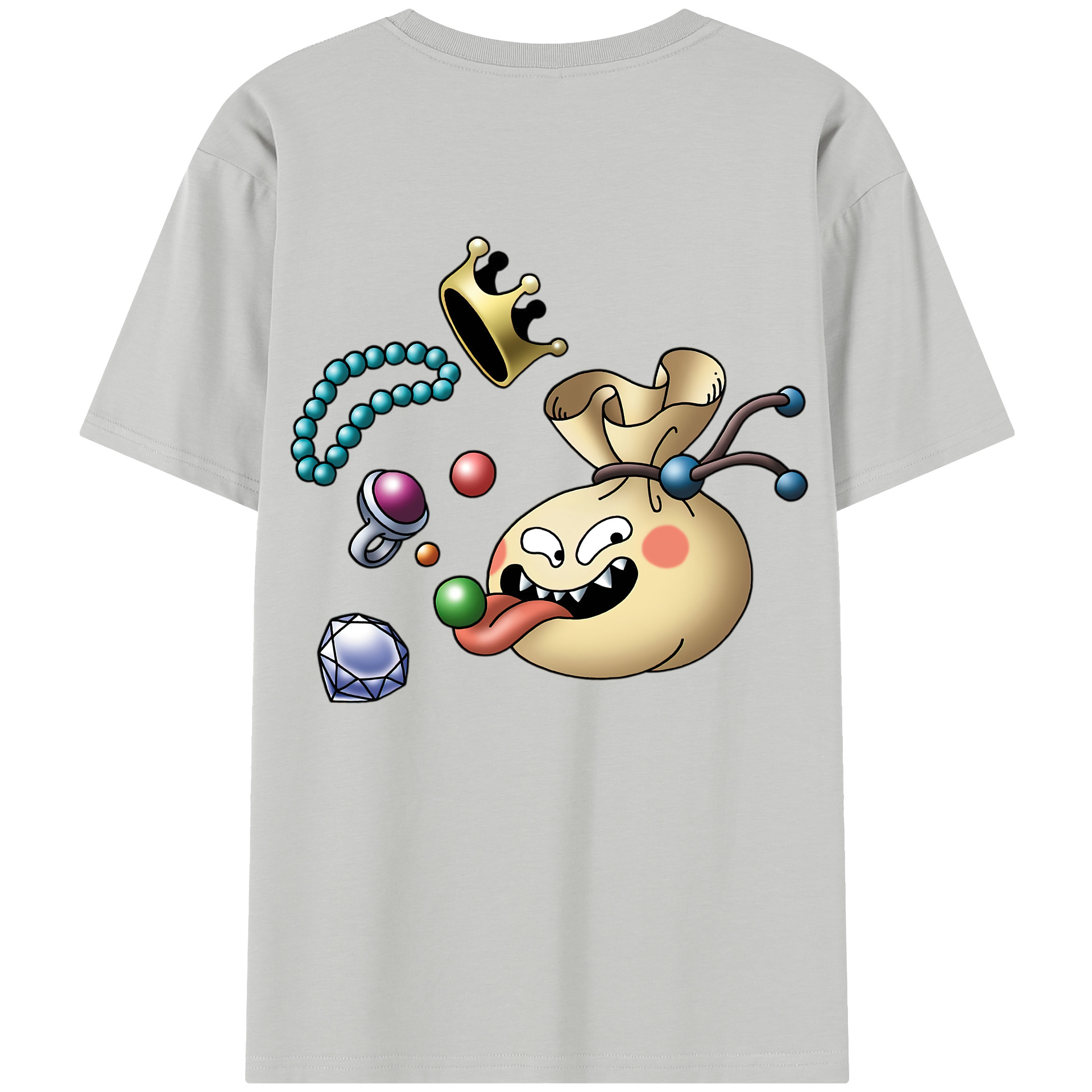 （画像用） ドラゴンクエスト Doragon Kuesuto Dragon Quest レディース半袖Tシャツ(バックプリント)