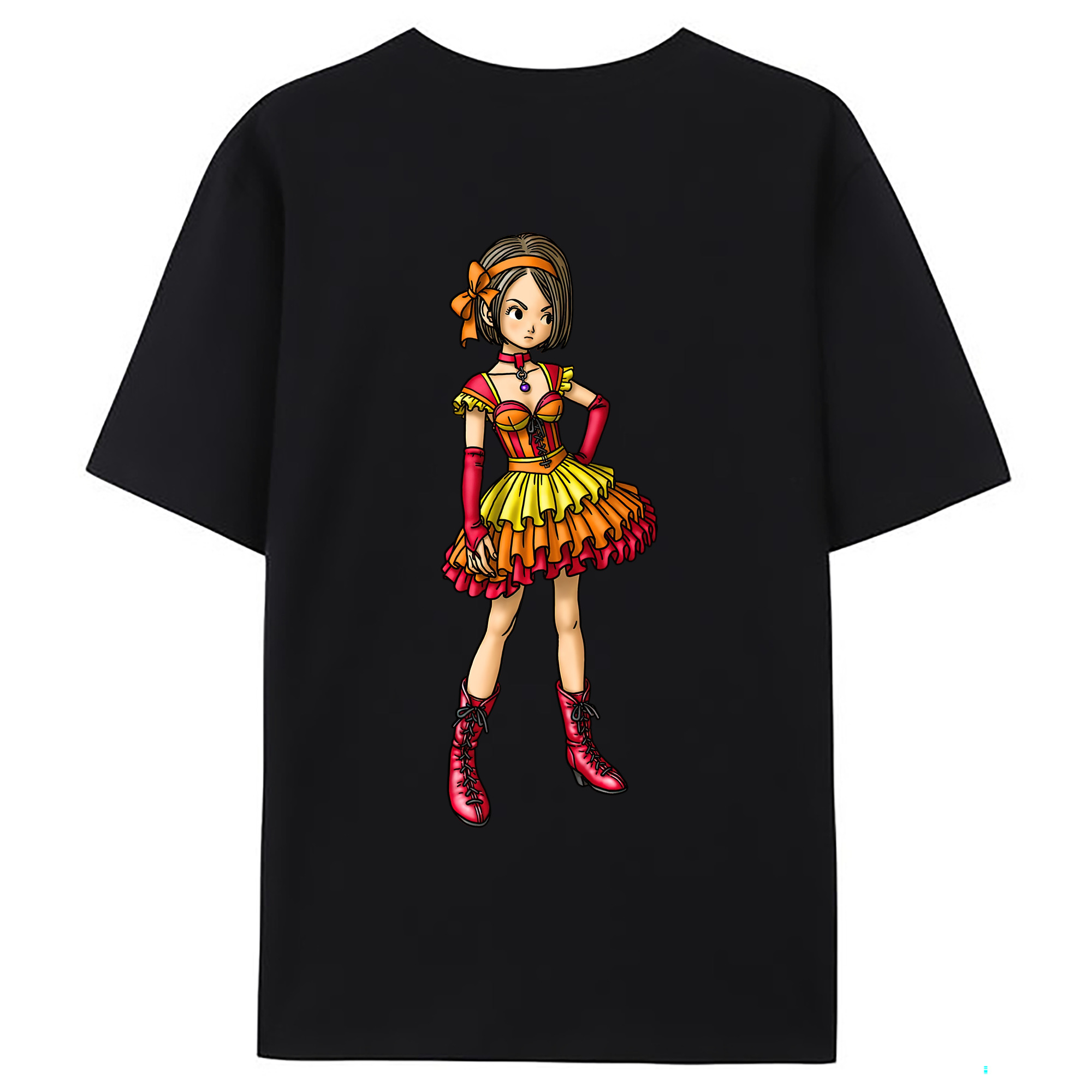 （画像用） ドラゴンクエスト Doragon Kuesuto Dragon Quest レディース半袖Tシャツ(バックプリント)