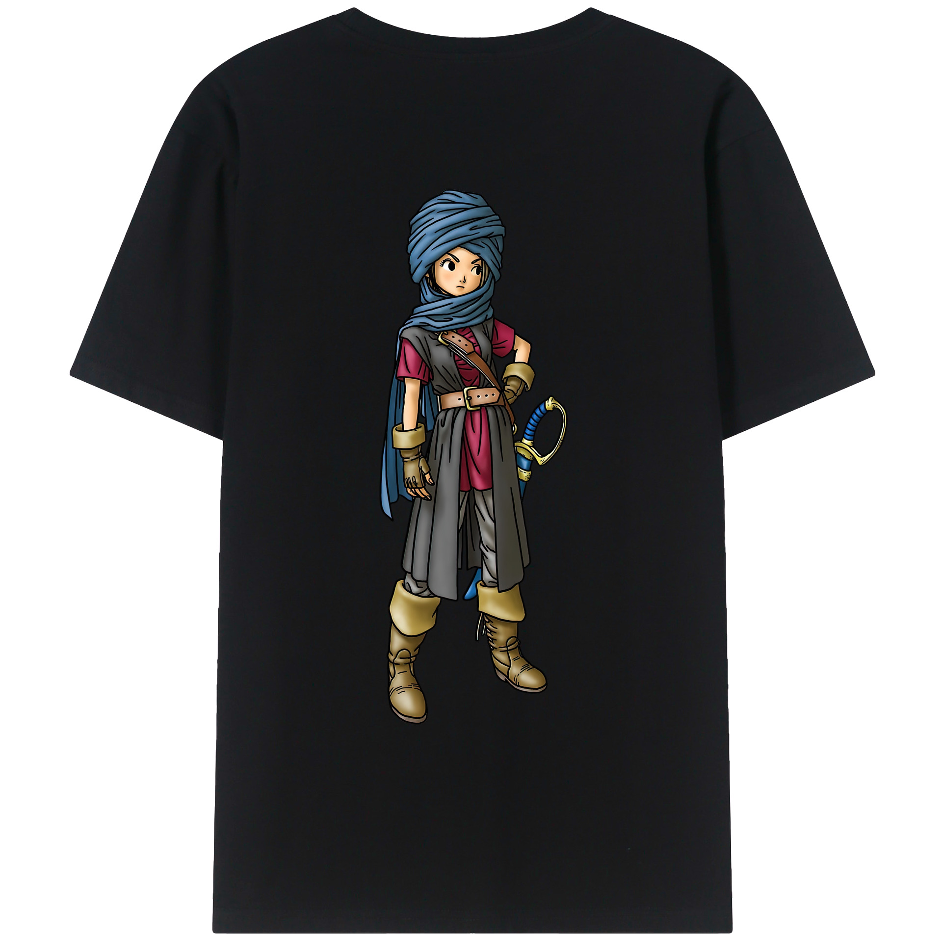 （画像用） ドラゴンクエスト Doragon Kuesuto Dragon Quest レディース半袖Tシャツ(バックプリント)