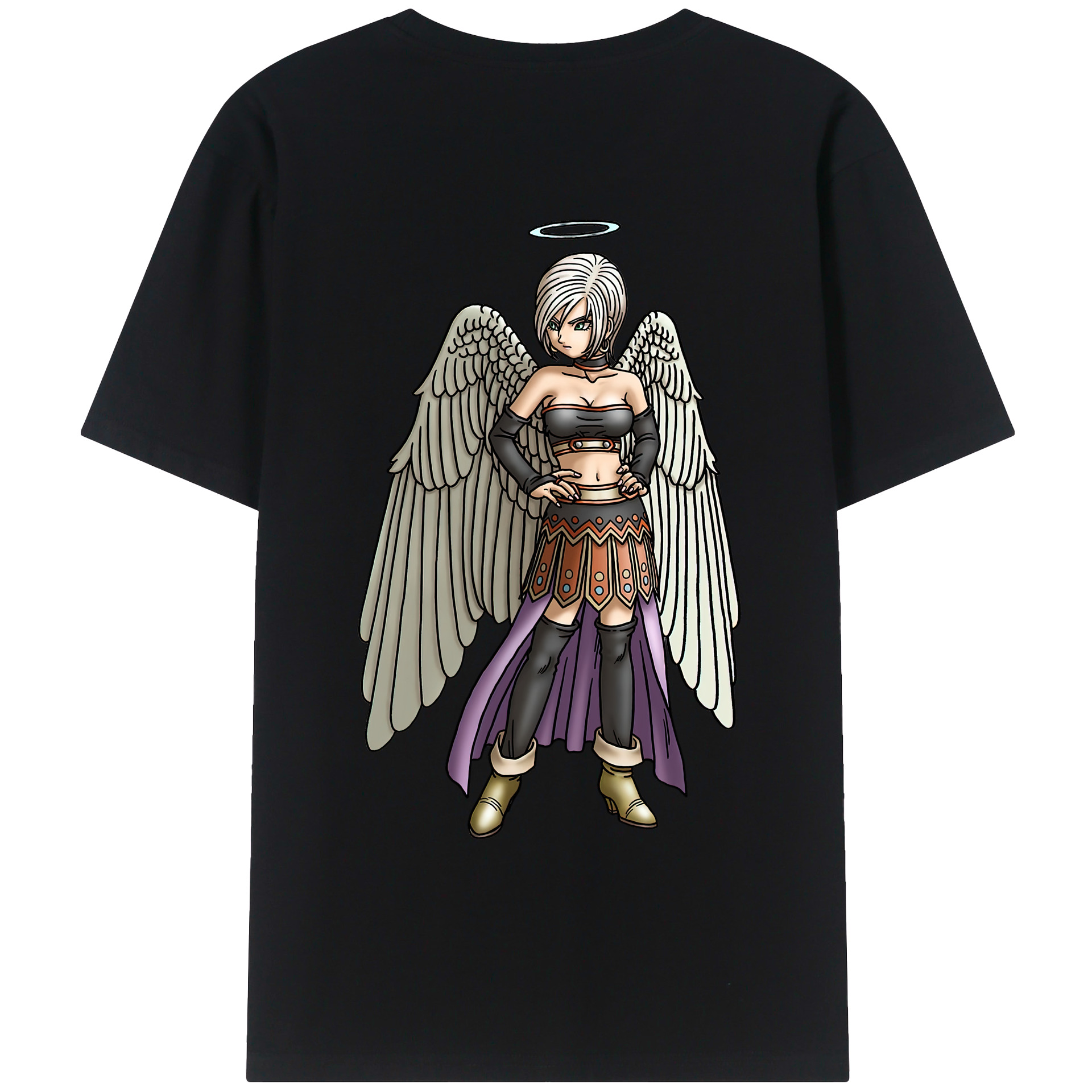 （画像用） ドラゴンクエスト Doragon Kuesuto Dragon Quest レディース半袖Tシャツ(バックプリント)
