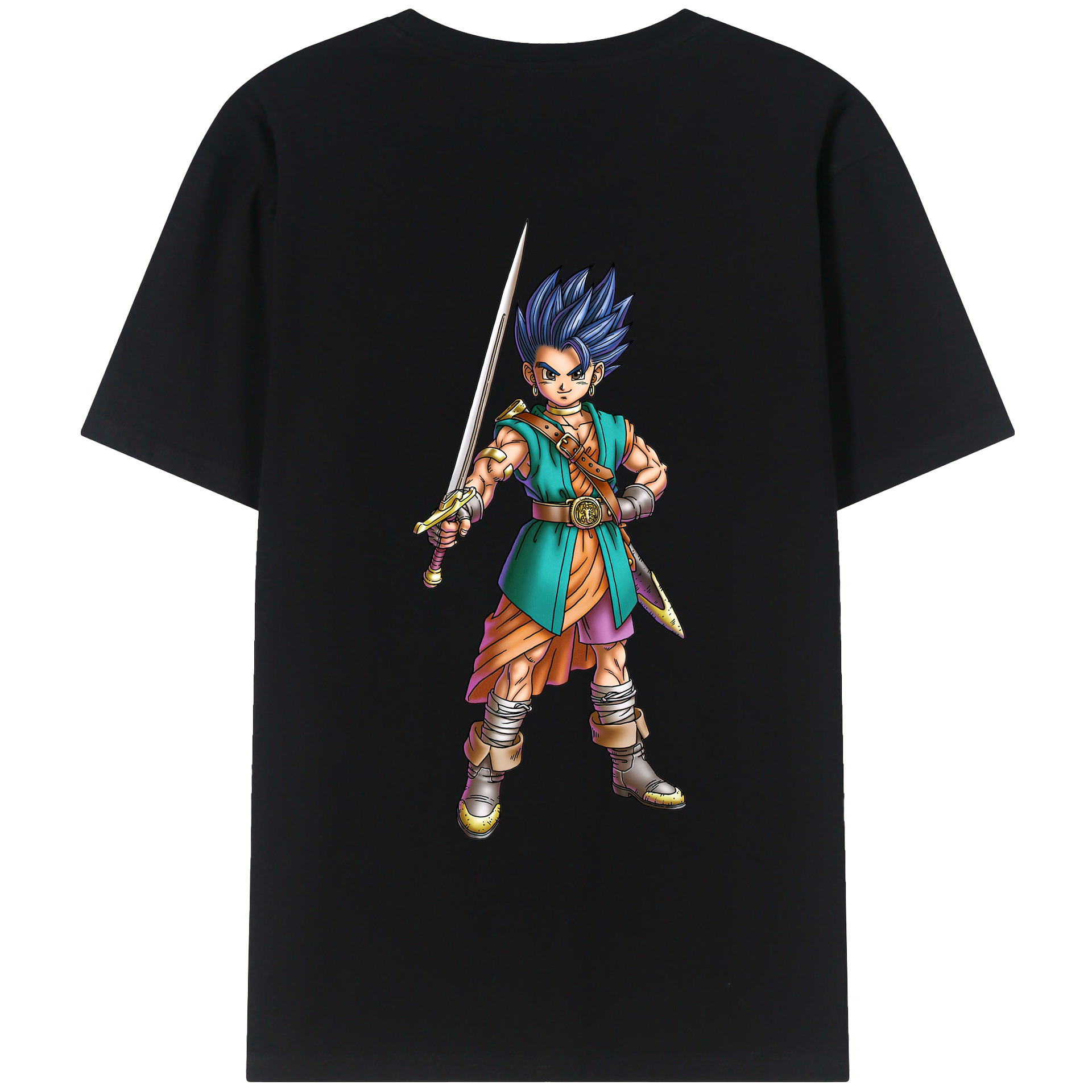 （画像用） ドラゴンクエスト Doragon Kuesuto Dragon Quest レディース半袖Tシャツ(バックプリント)