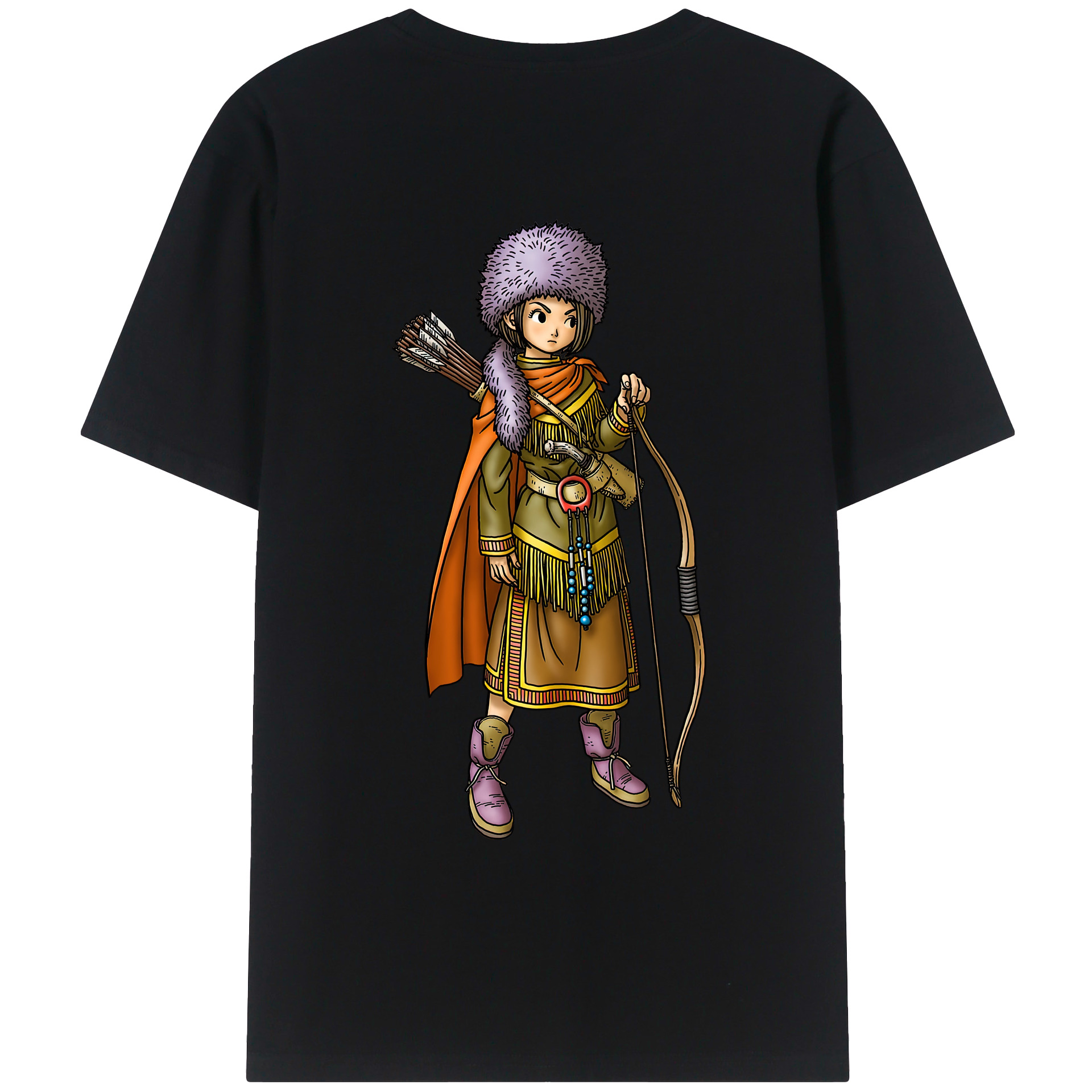 （画像用） ドラゴンクエスト Doragon Kuesuto Dragon Quest レディース半袖Tシャツ(バックプリント)