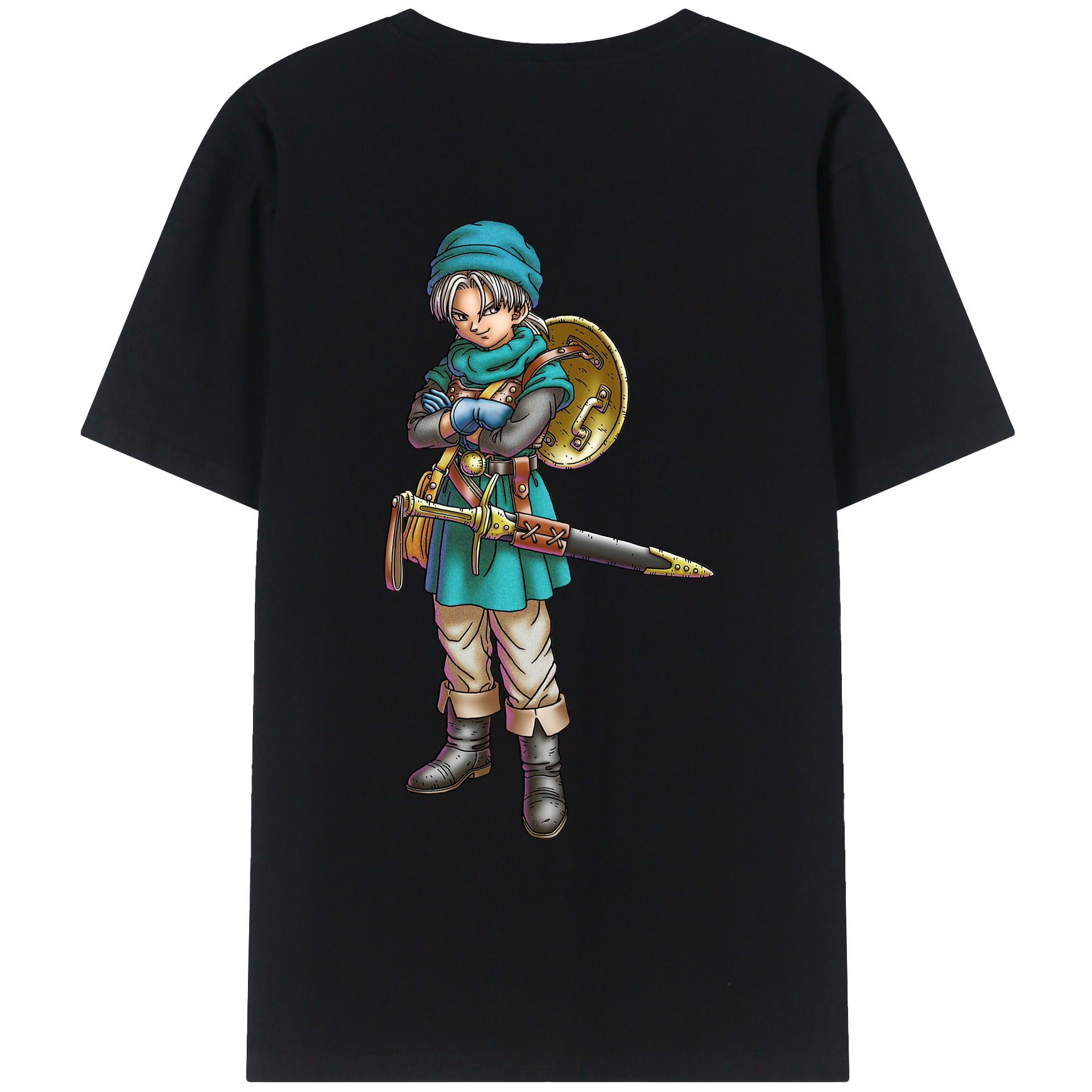 （画像用） ドラゴンクエスト Doragon Kuesuto Dragon Quest レディース半袖Tシャツ(バックプリント)