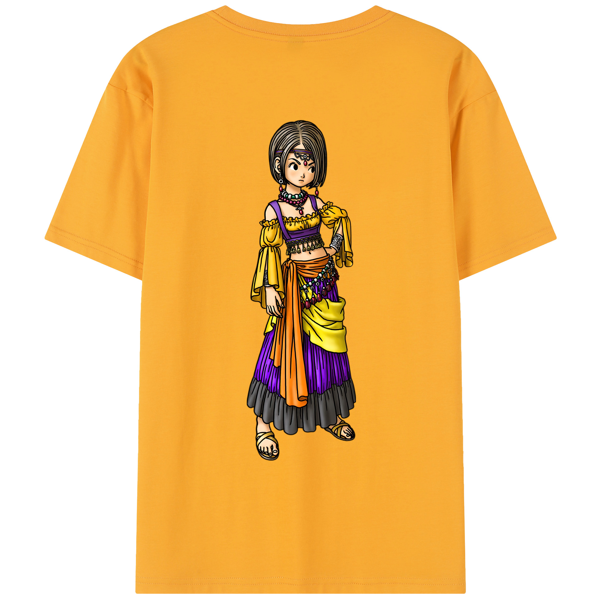 （画像用） ドラゴンクエスト Doragon Kuesuto Dragon Quest レディース半袖Tシャツ(バックプリント)