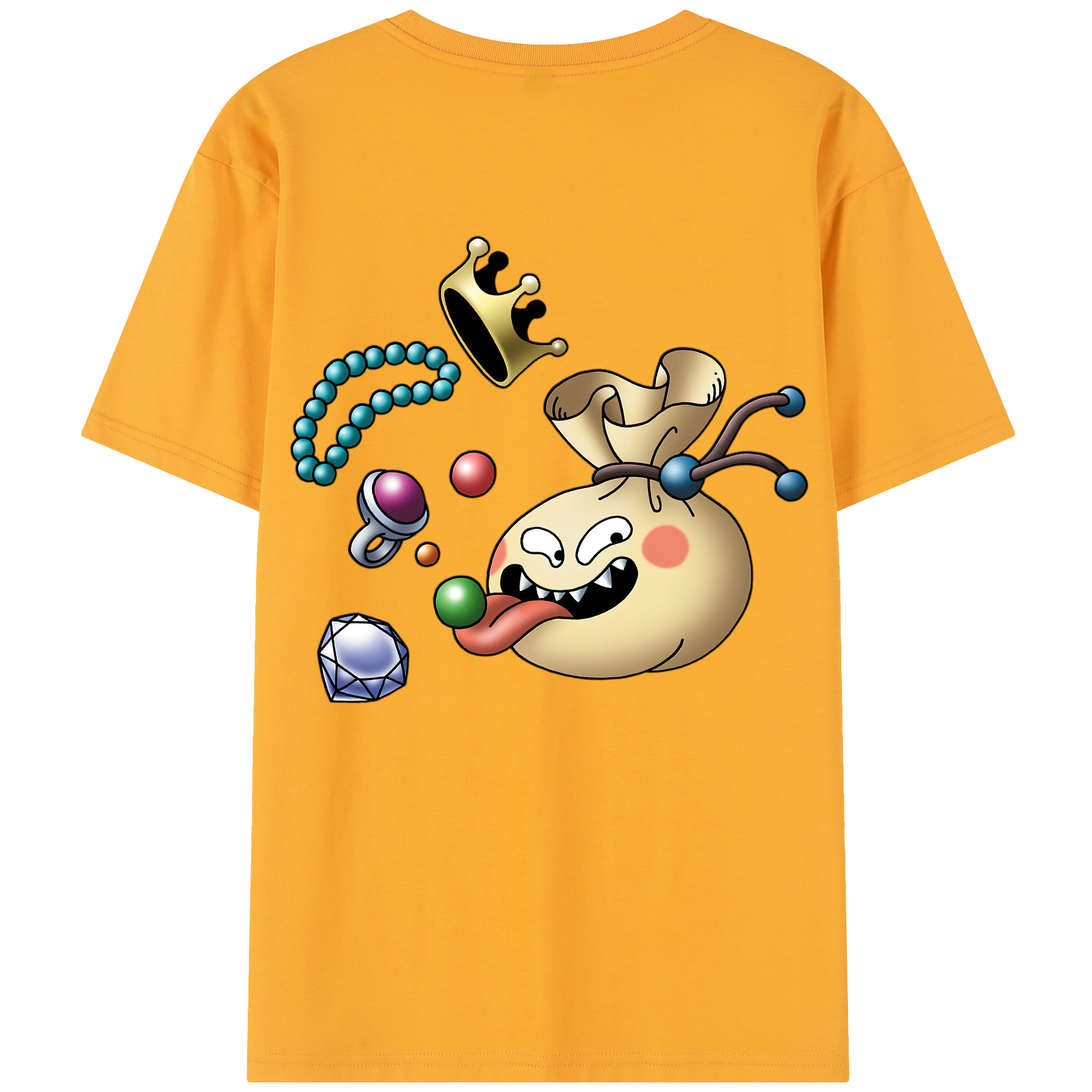 （画像用） ドラゴンクエスト Doragon Kuesuto Dragon Quest レディース半袖Tシャツ(バックプリント)