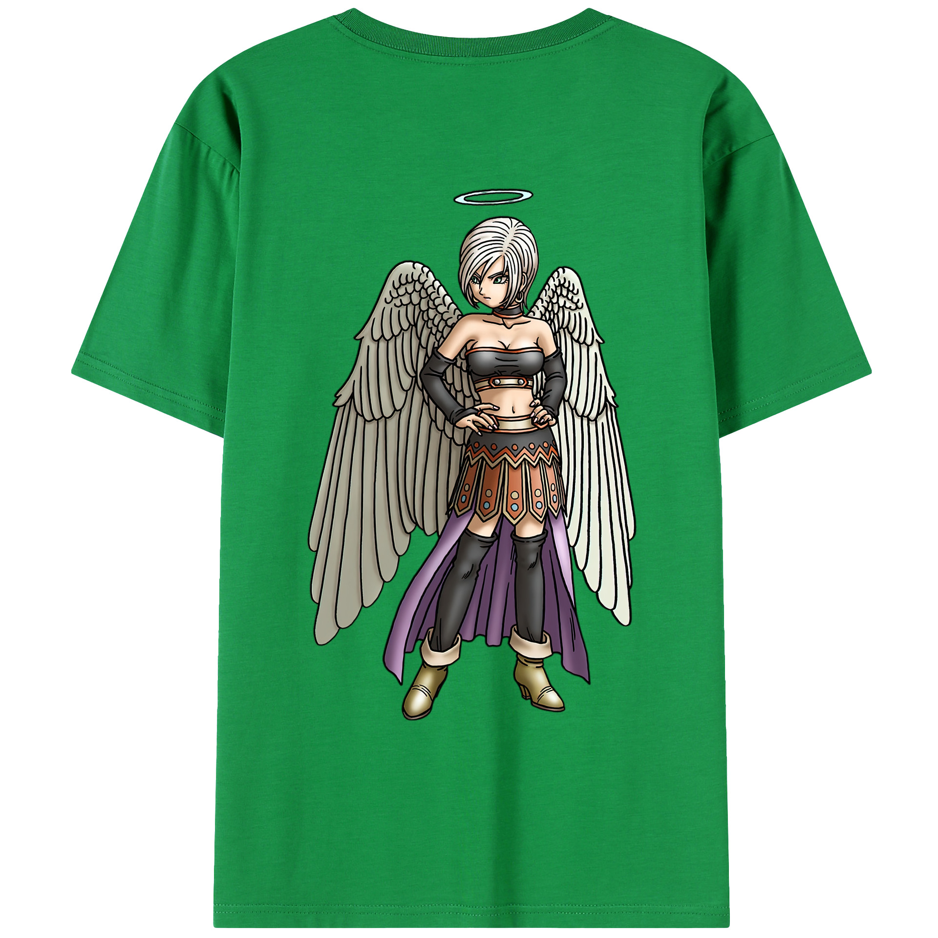 （画像用） ドラゴンクエスト Doragon Kuesuto Dragon Quest レディース半袖Tシャツ(バックプリント)