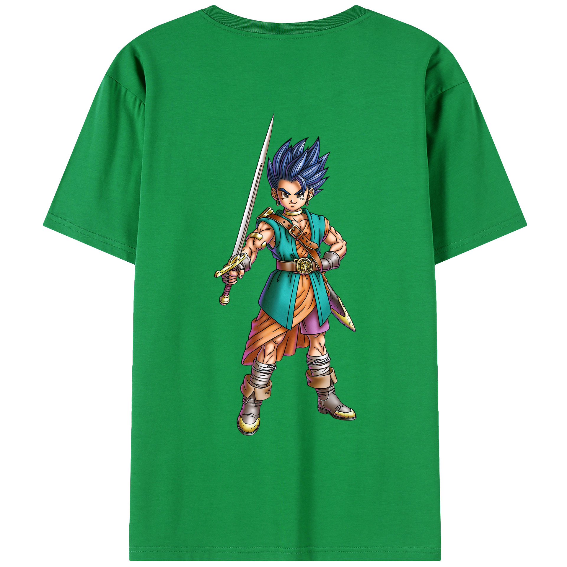 （画像用） ドラゴンクエスト Doragon Kuesuto Dragon Quest レディース半袖Tシャツ(バックプリント)