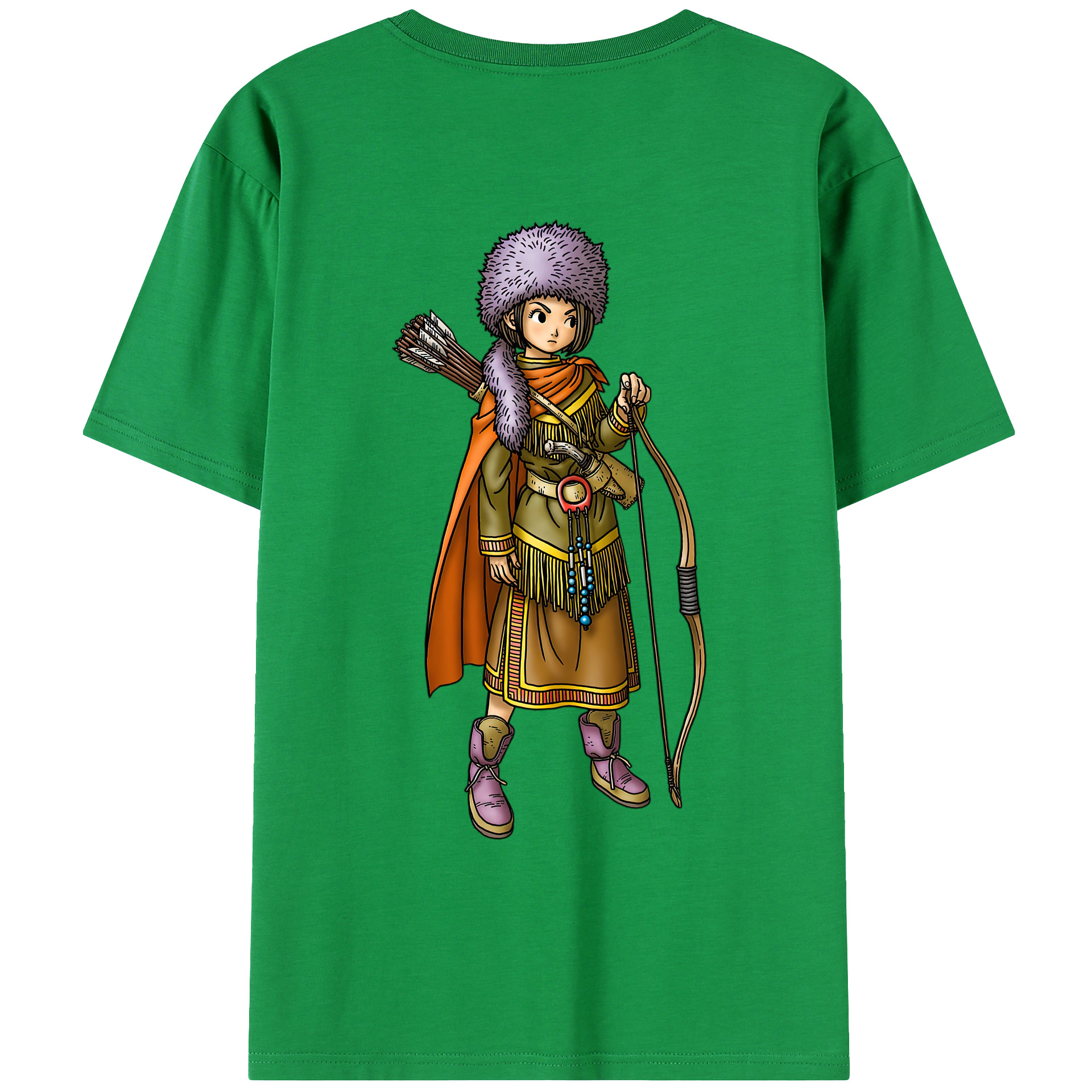 （画像用） ドラゴンクエスト Doragon Kuesuto Dragon Quest レディース半袖Tシャツ(バックプリント)