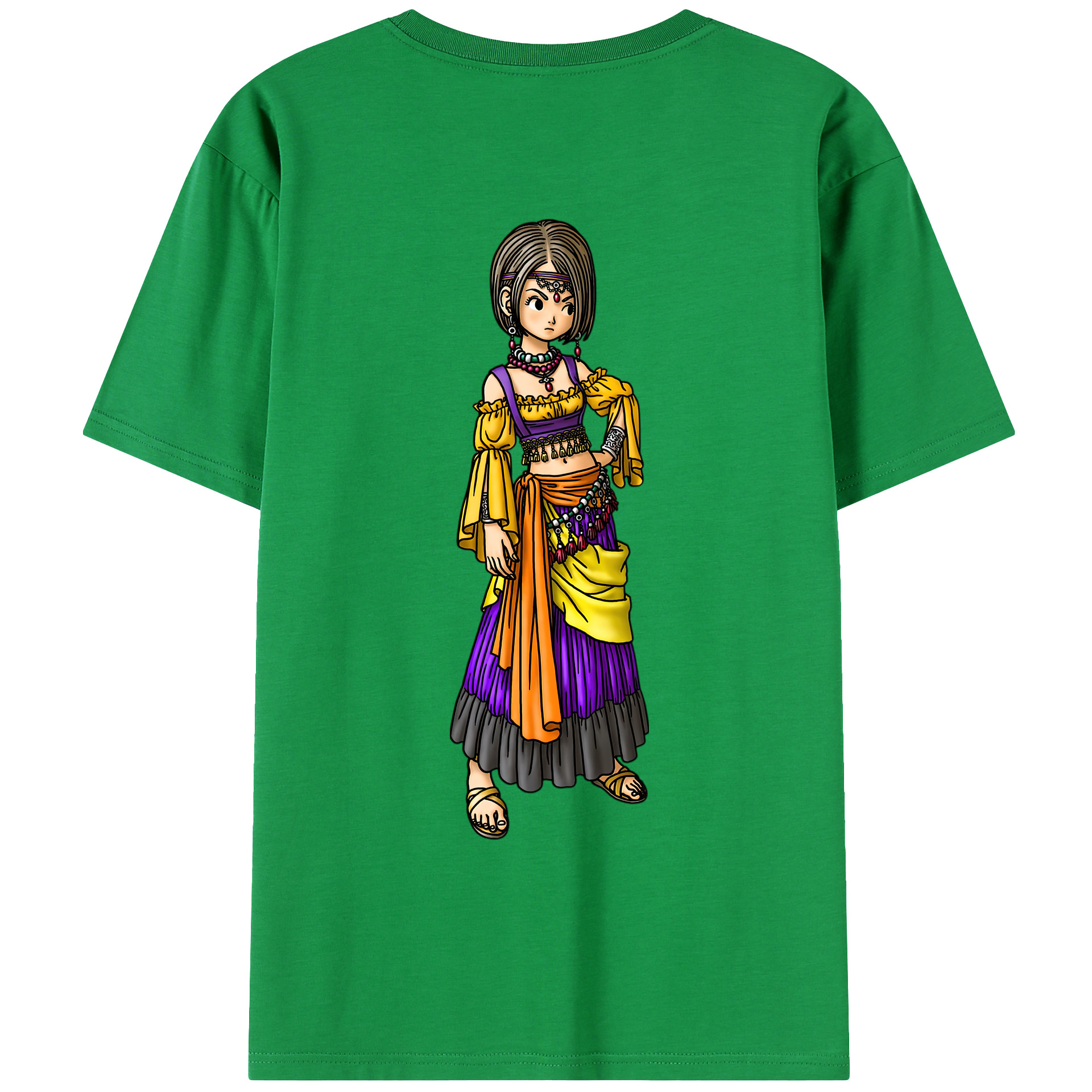 （画像用） ドラゴンクエスト Doragon Kuesuto Dragon Quest レディース半袖Tシャツ(バックプリント)