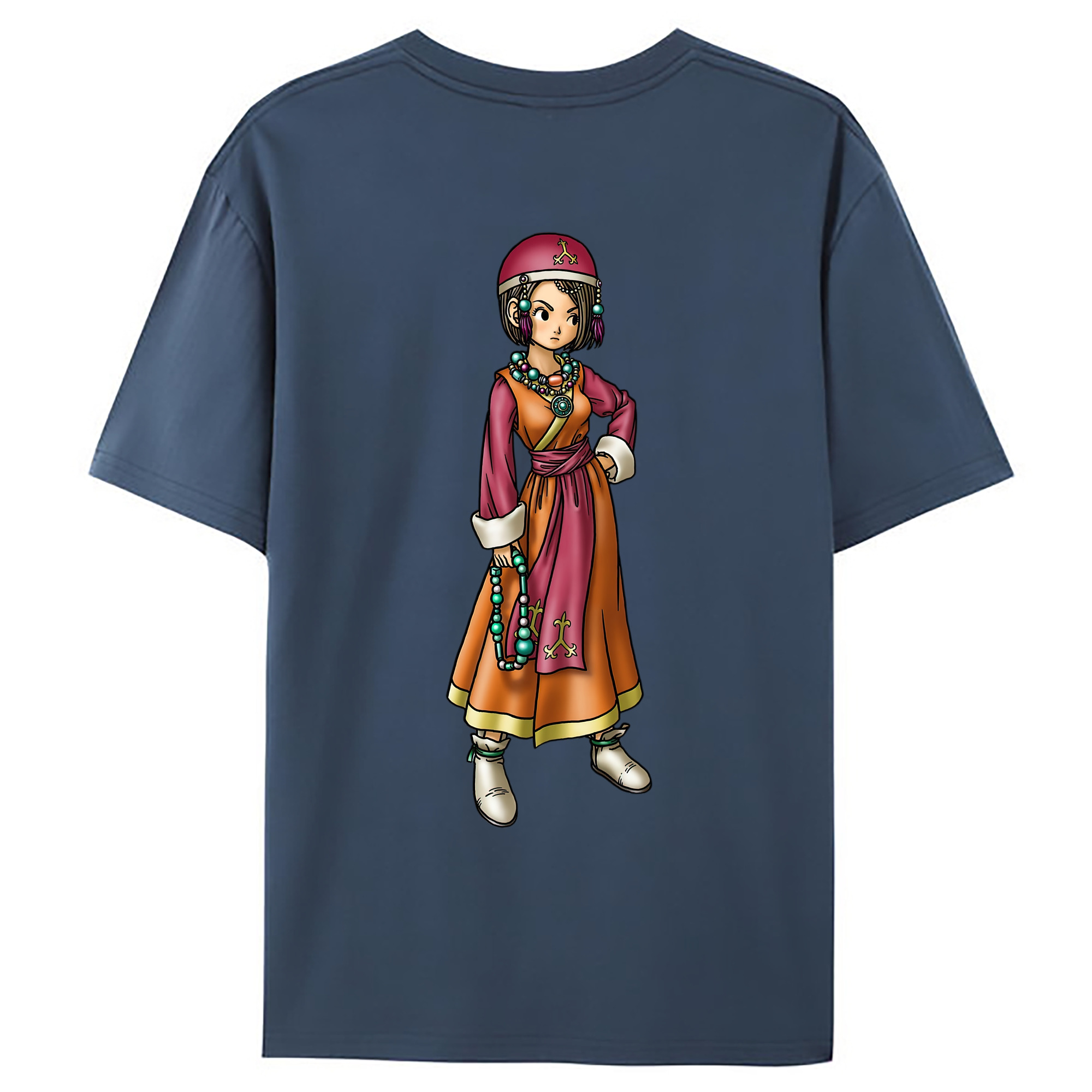 （画像用） ドラゴンクエスト Doragon Kuesuto Dragon Quest レディース半袖Tシャツ(バックプリント)