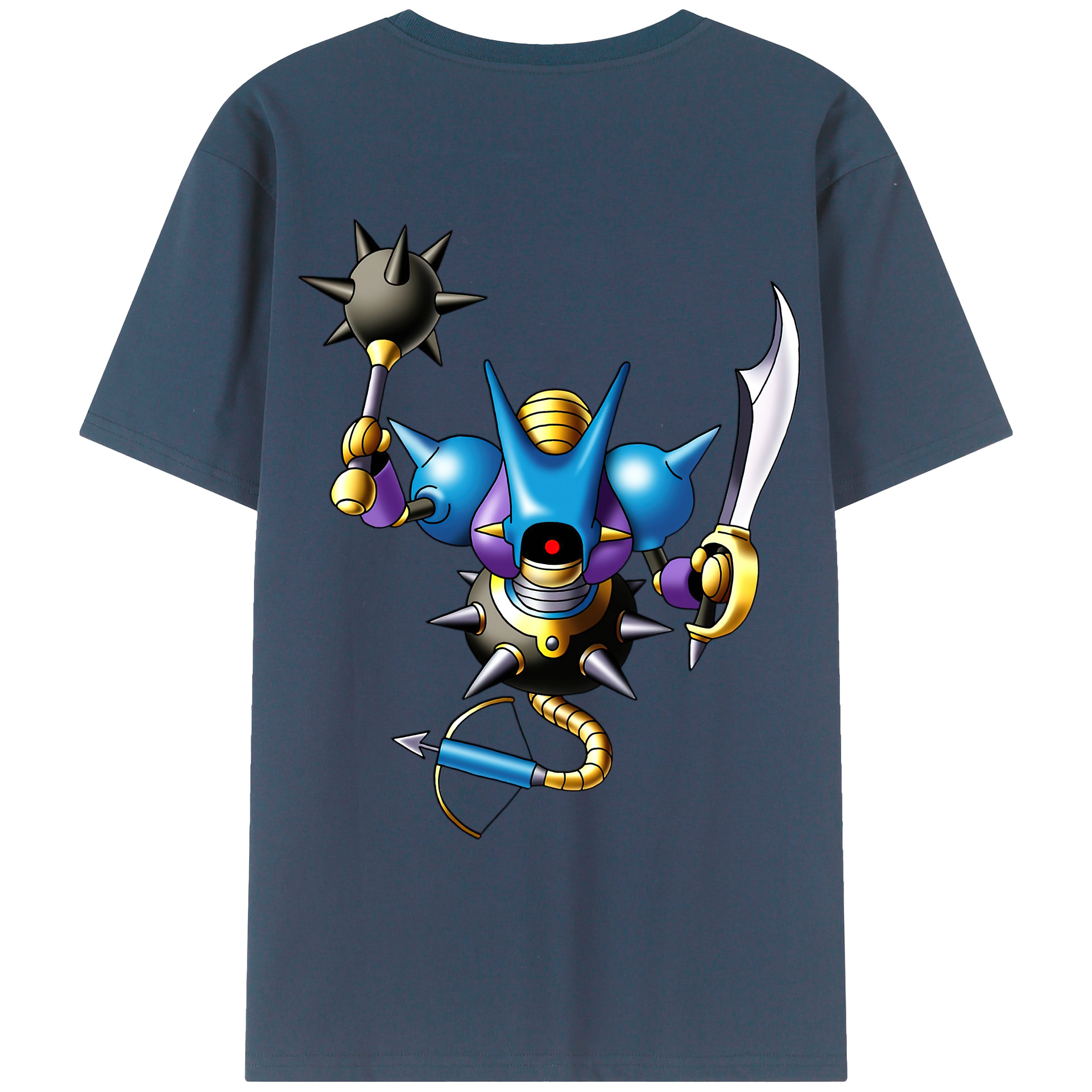 （画像用） ドラゴンクエスト Doragon Kuesuto Dragon Quest レディース半袖Tシャツ(バックプリント)