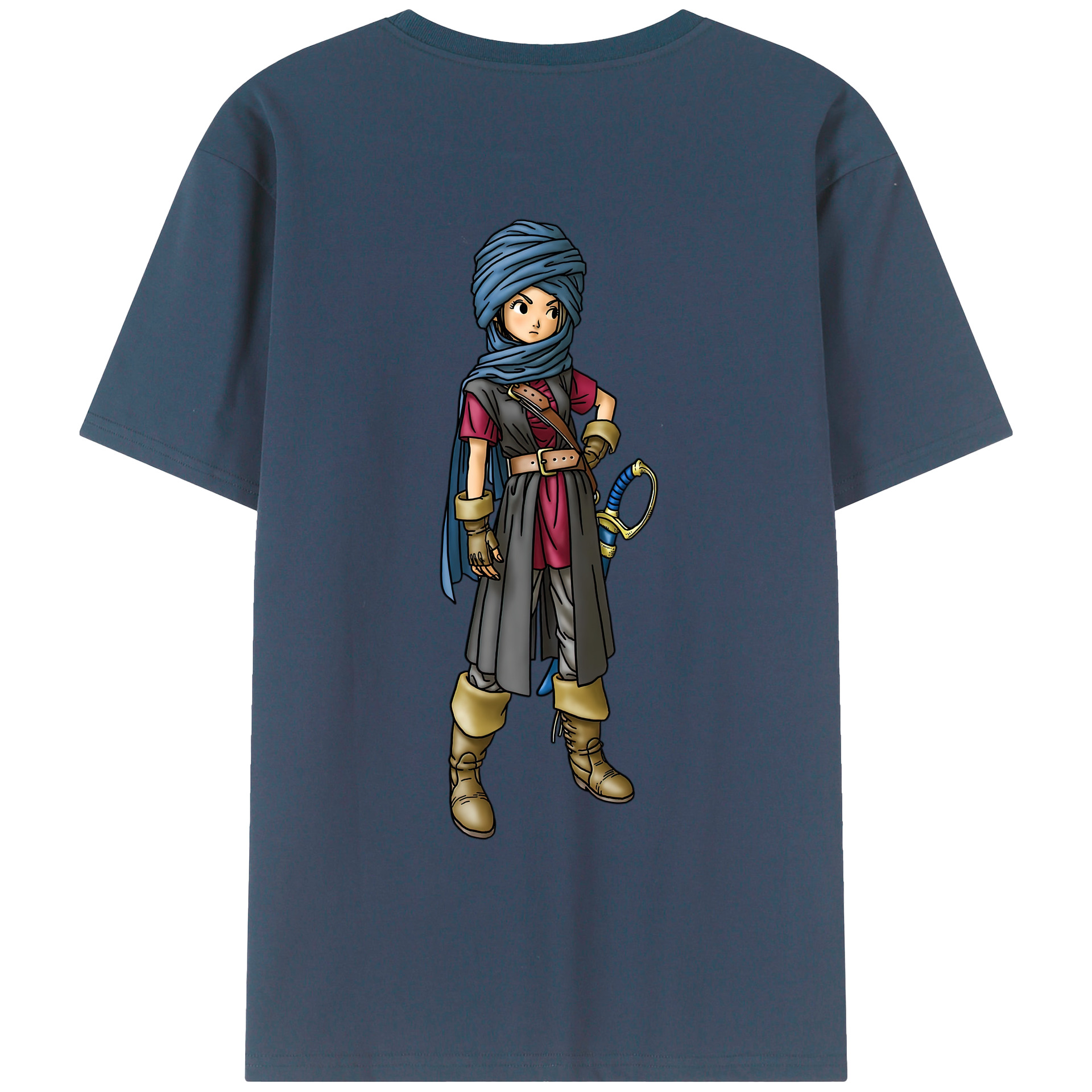 （画像用） ドラゴンクエスト Doragon Kuesuto Dragon Quest レディース半袖Tシャツ(バックプリント)