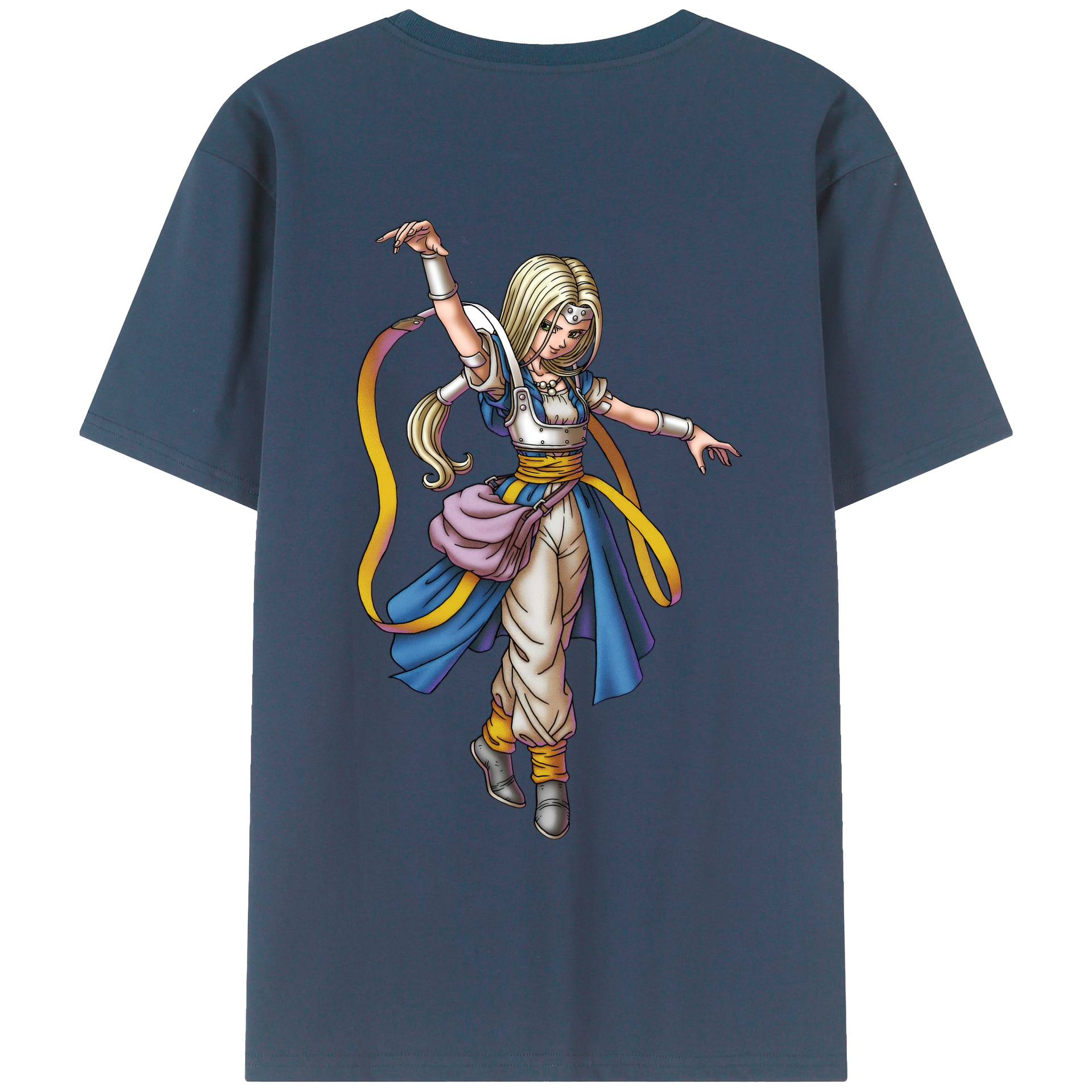（画像用） ドラゴンクエスト Doragon Kuesuto Dragon Quest レディース半袖Tシャツ(バックプリント)