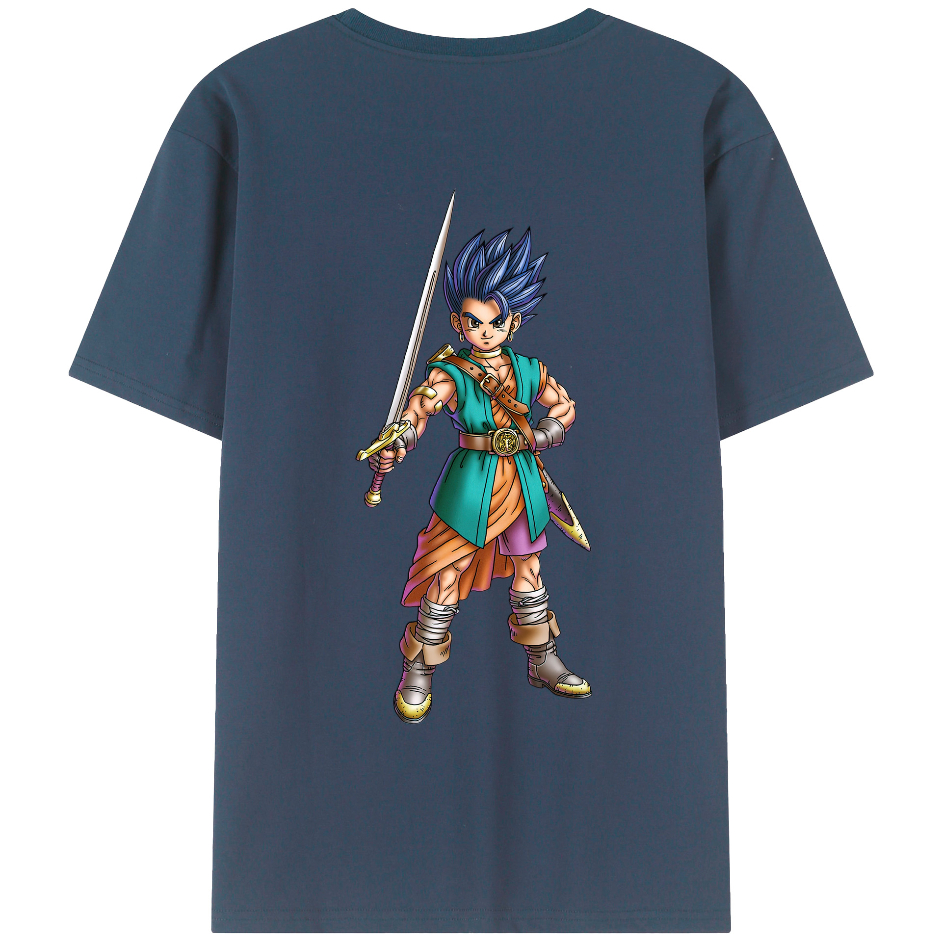 （画像用） ドラゴンクエスト Doragon Kuesuto Dragon Quest レディース半袖Tシャツ(バックプリント)