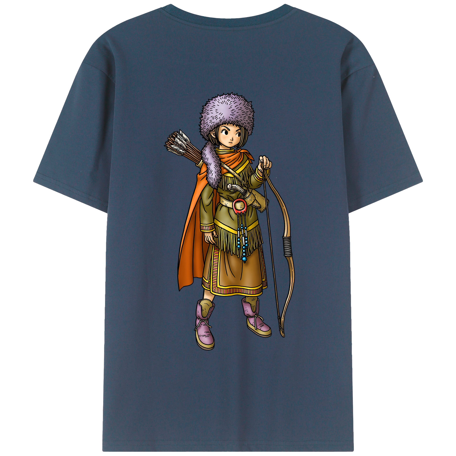 （画像用） ドラゴンクエスト Doragon Kuesuto Dragon Quest レディース半袖Tシャツ(バックプリント)