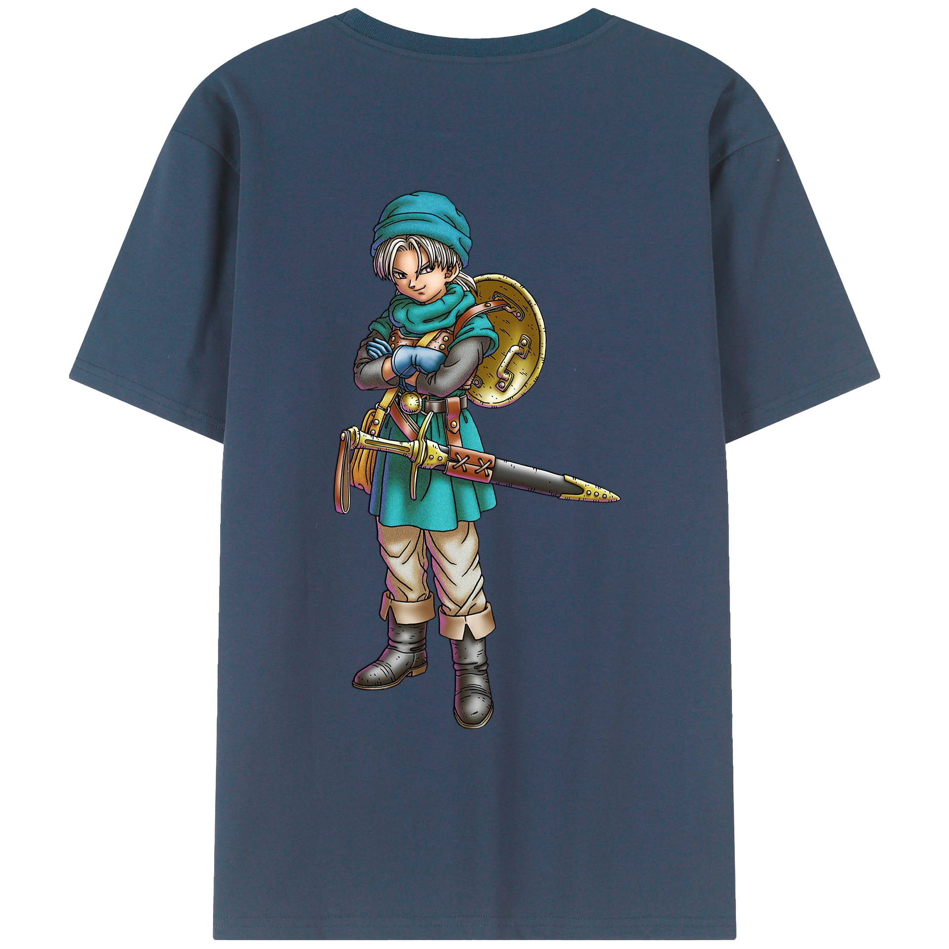 （画像用） ドラゴンクエスト Doragon Kuesuto Dragon Quest レディース半袖Tシャツ(バックプリント)