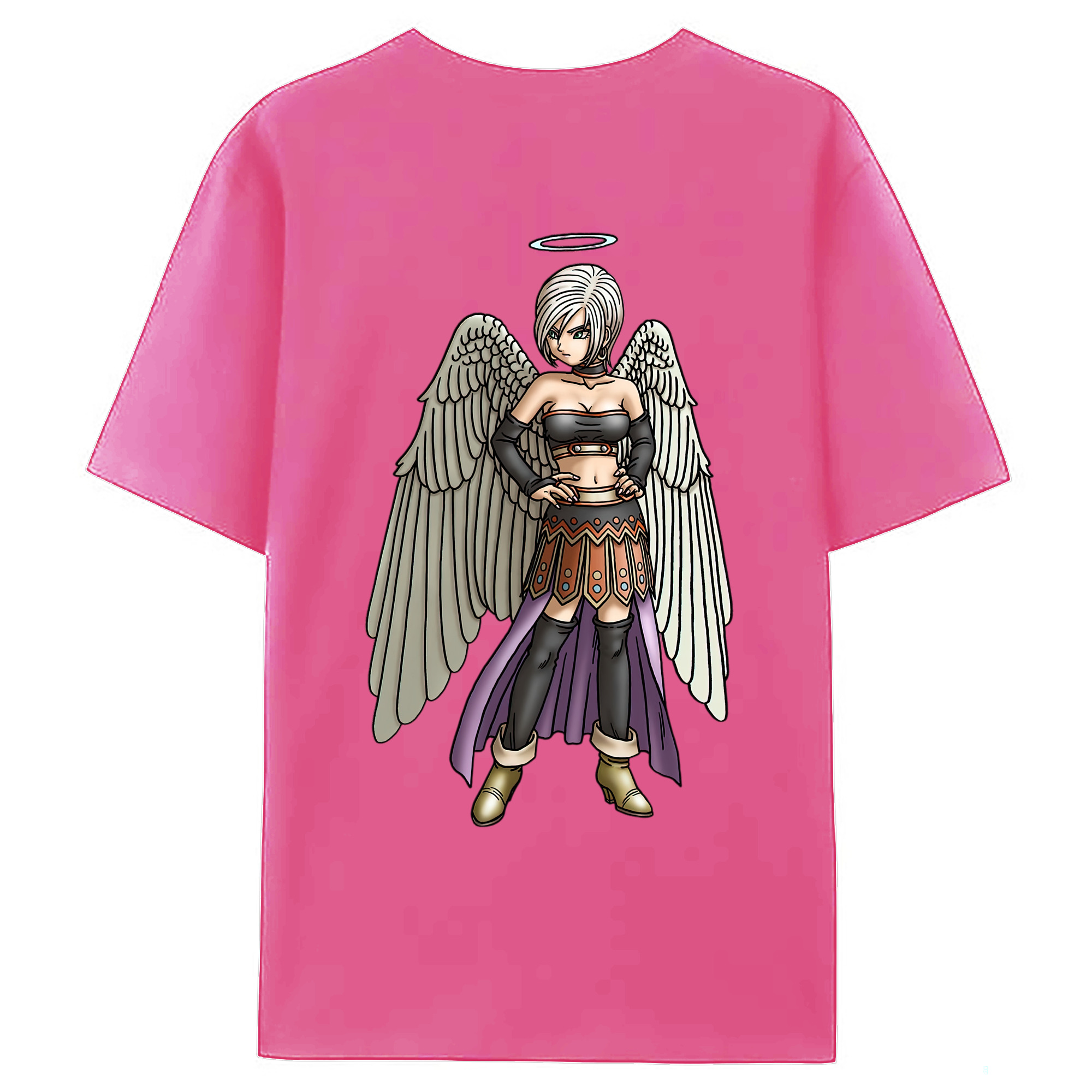 （画像用） ドラゴンクエスト Doragon Kuesuto Dragon Quest レディース半袖Tシャツ(バックプリント)